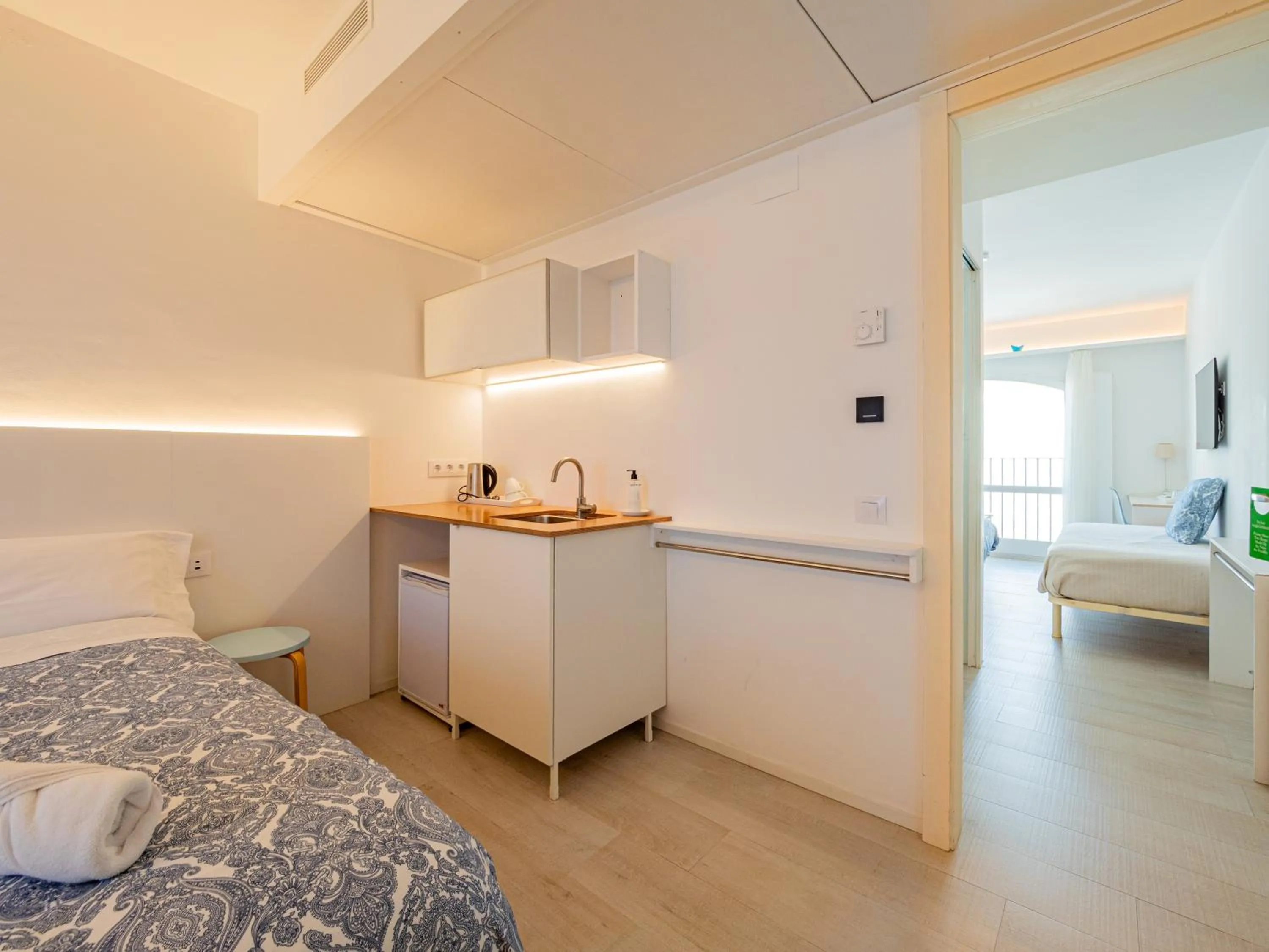 Bed in Hostal Marina Cadaqués