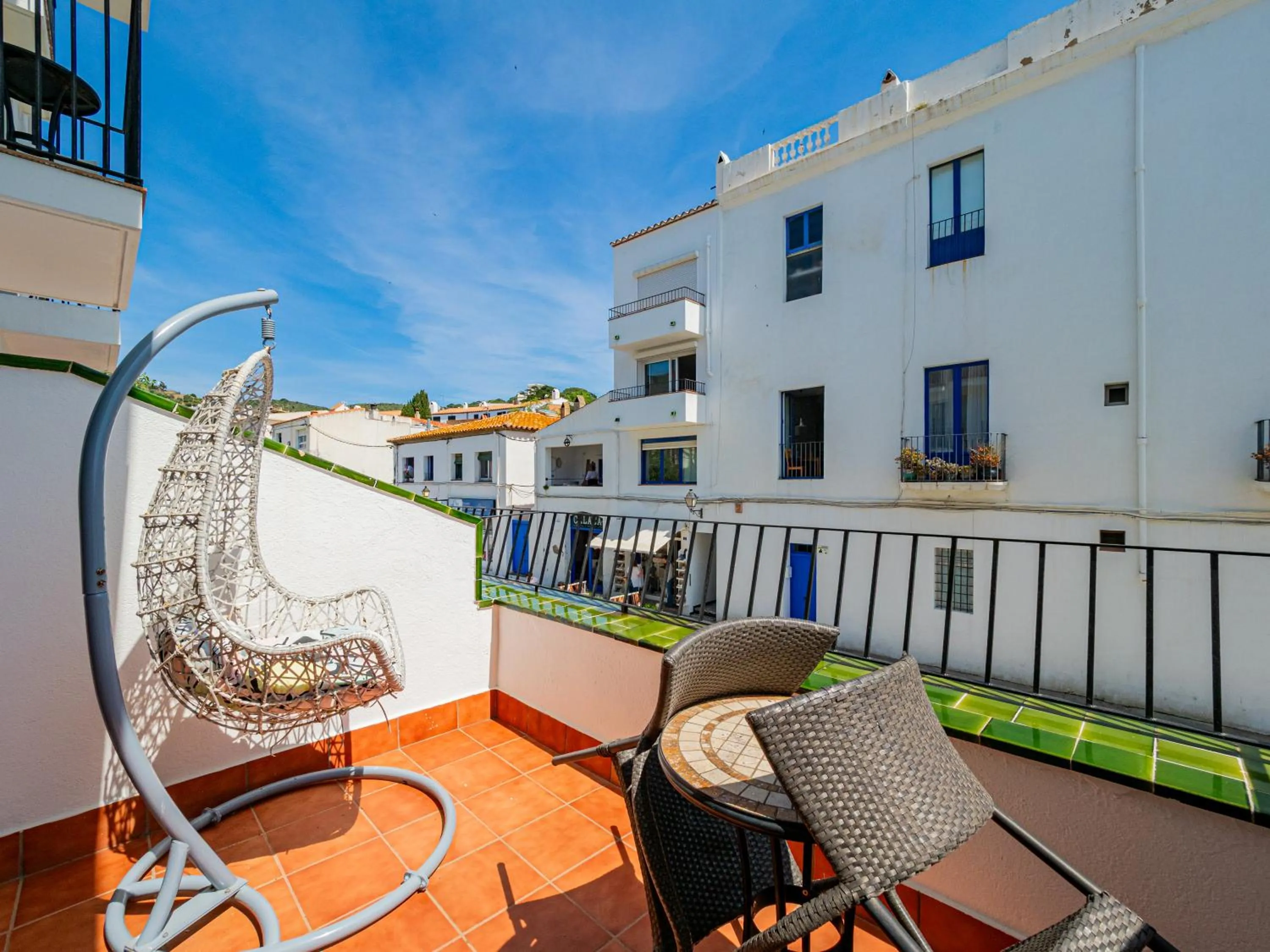 Balcony/Terrace in Hostal Marina Cadaqués
