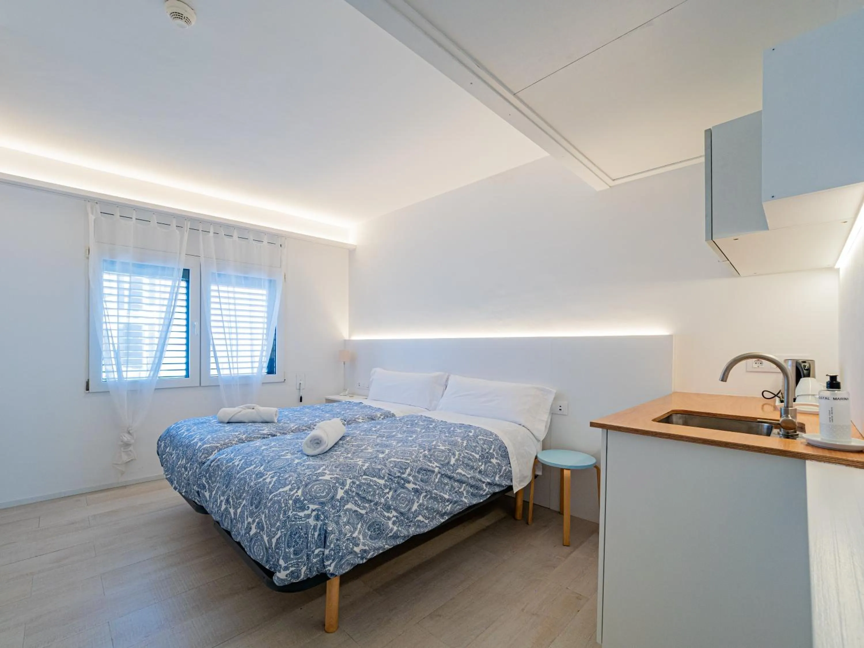 Bed in Hostal Marina Cadaqués