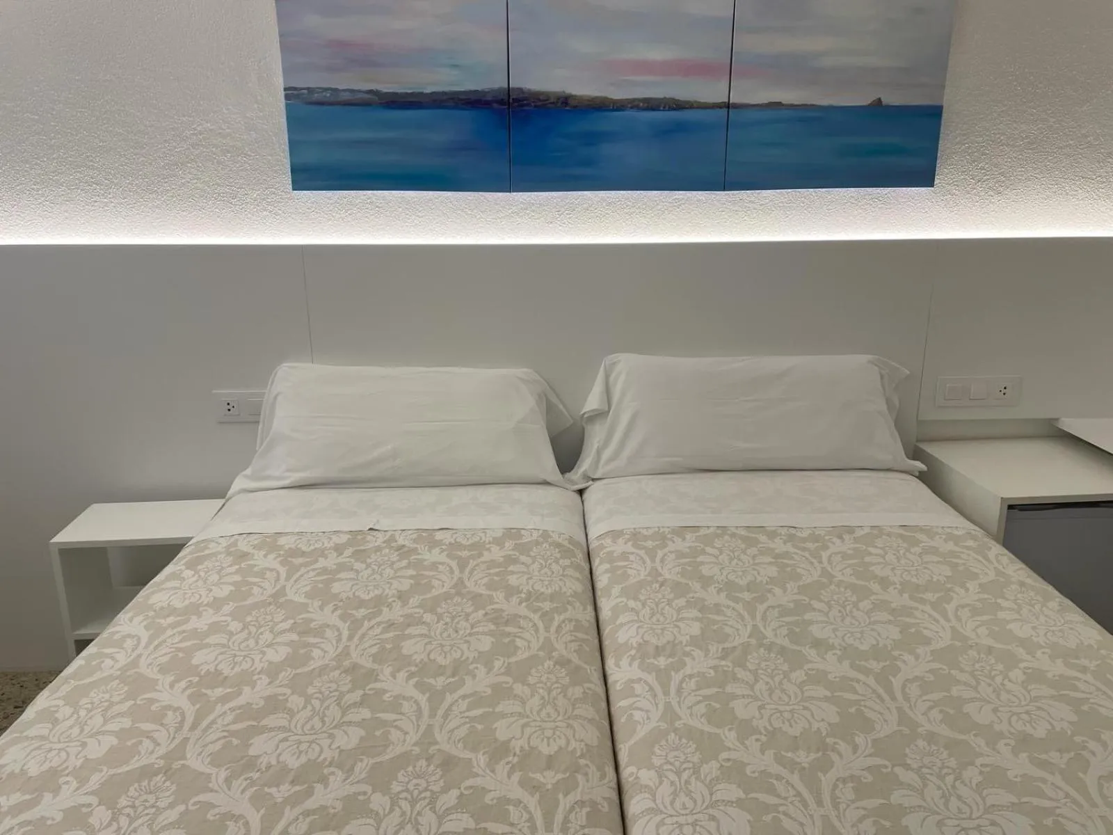 Bed in Hostal Marina Cadaqués