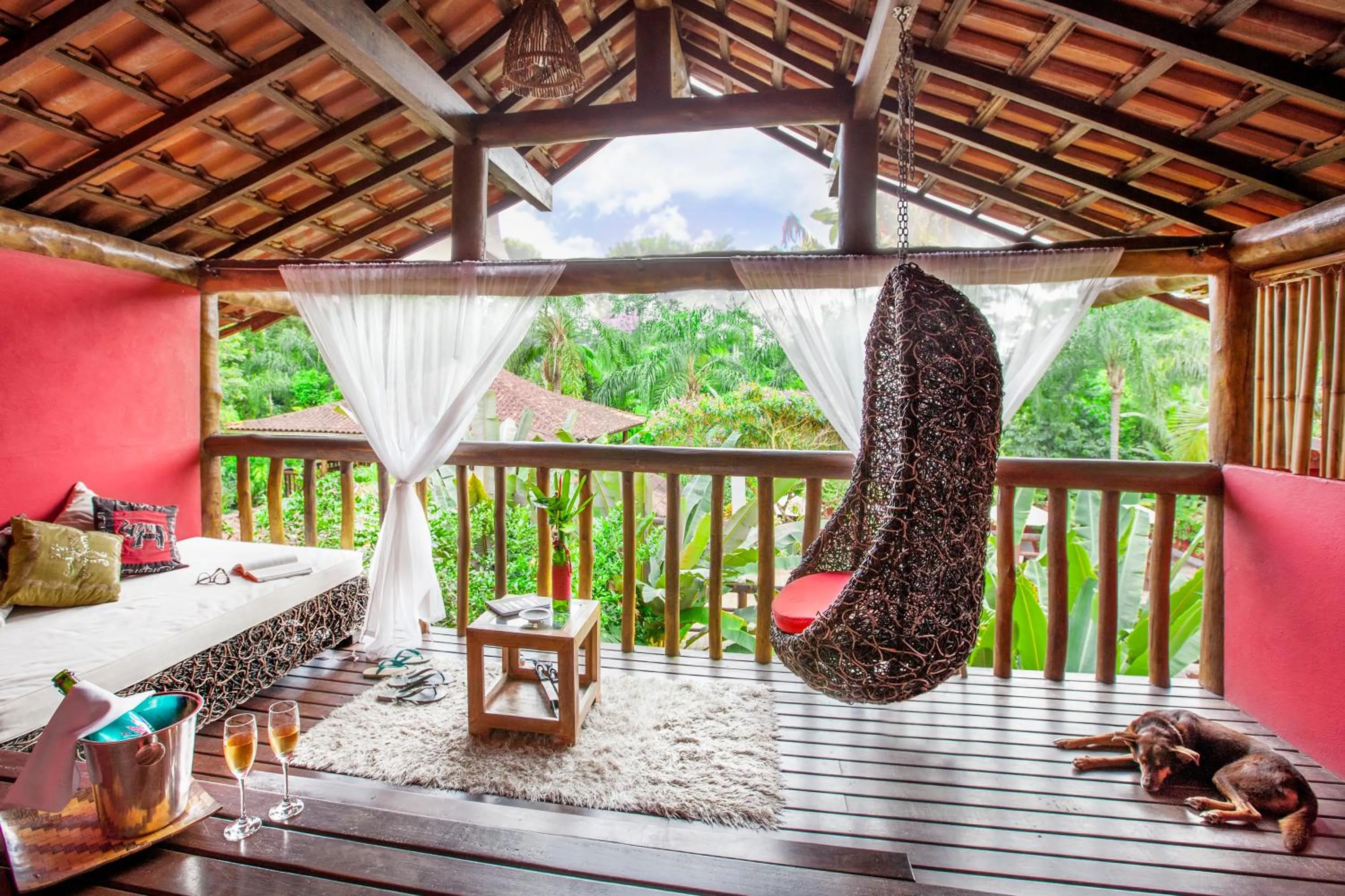 Balcony/Terrace in Smart Hotel Pousada Reserva Camburi