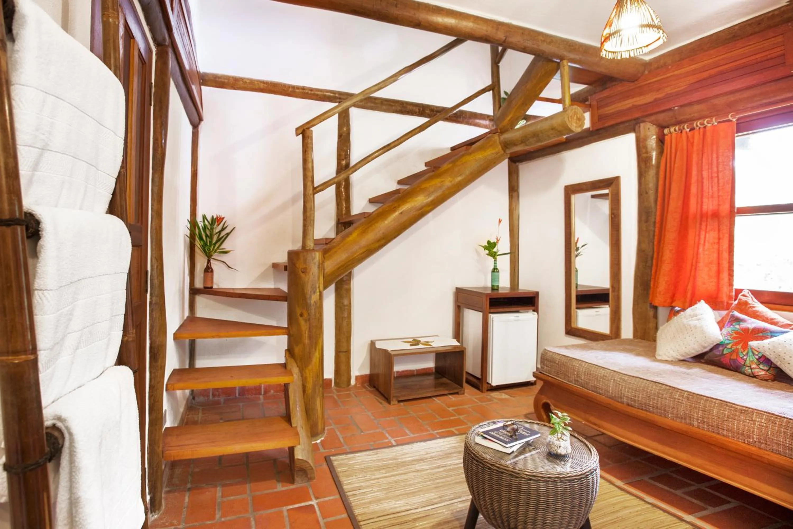 Communal lounge/ TV room, Bed in Smart Hotel Pousada Reserva Camburi