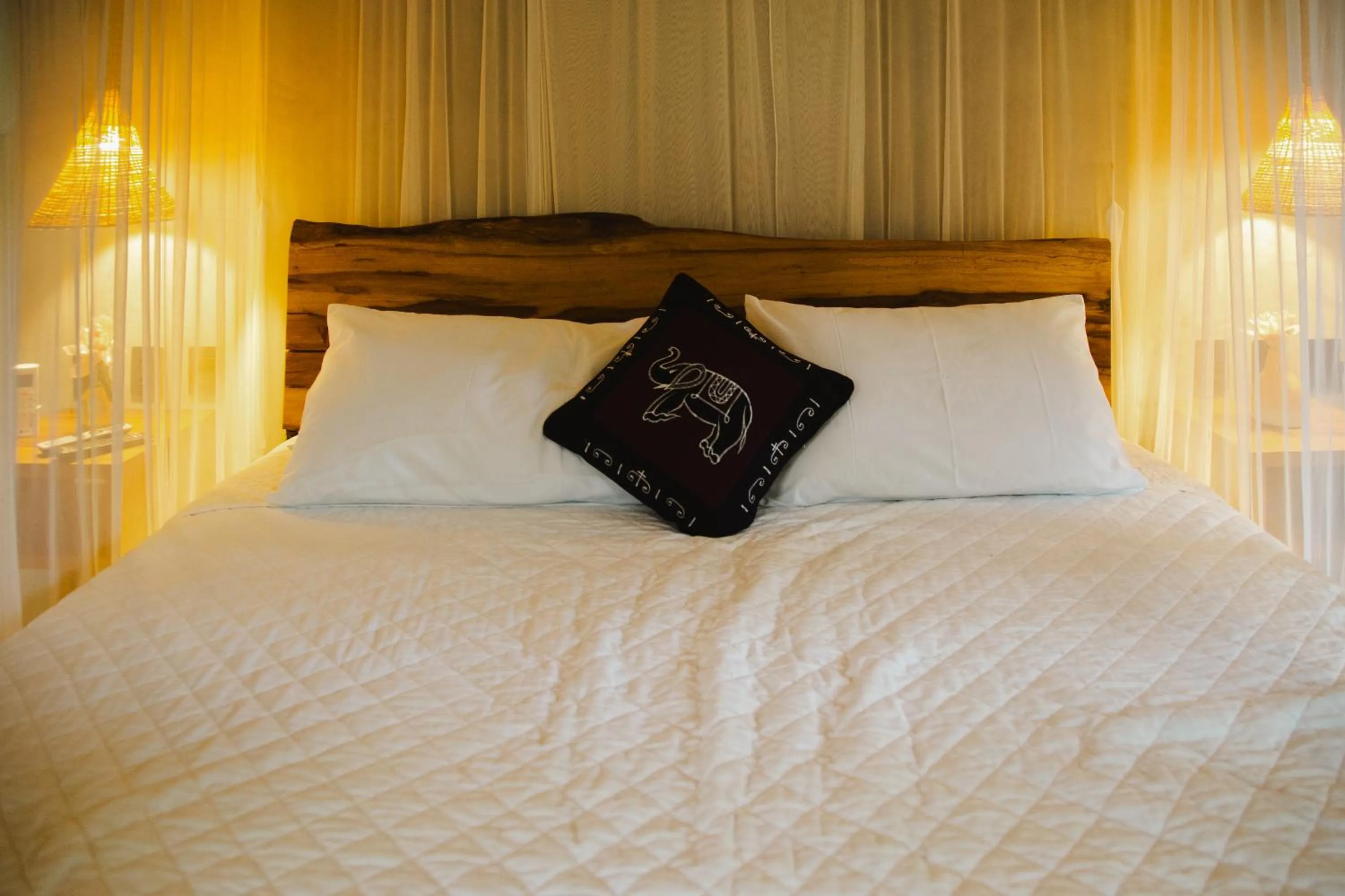 Bed in Smart Hotel Pousada Reserva Camburi