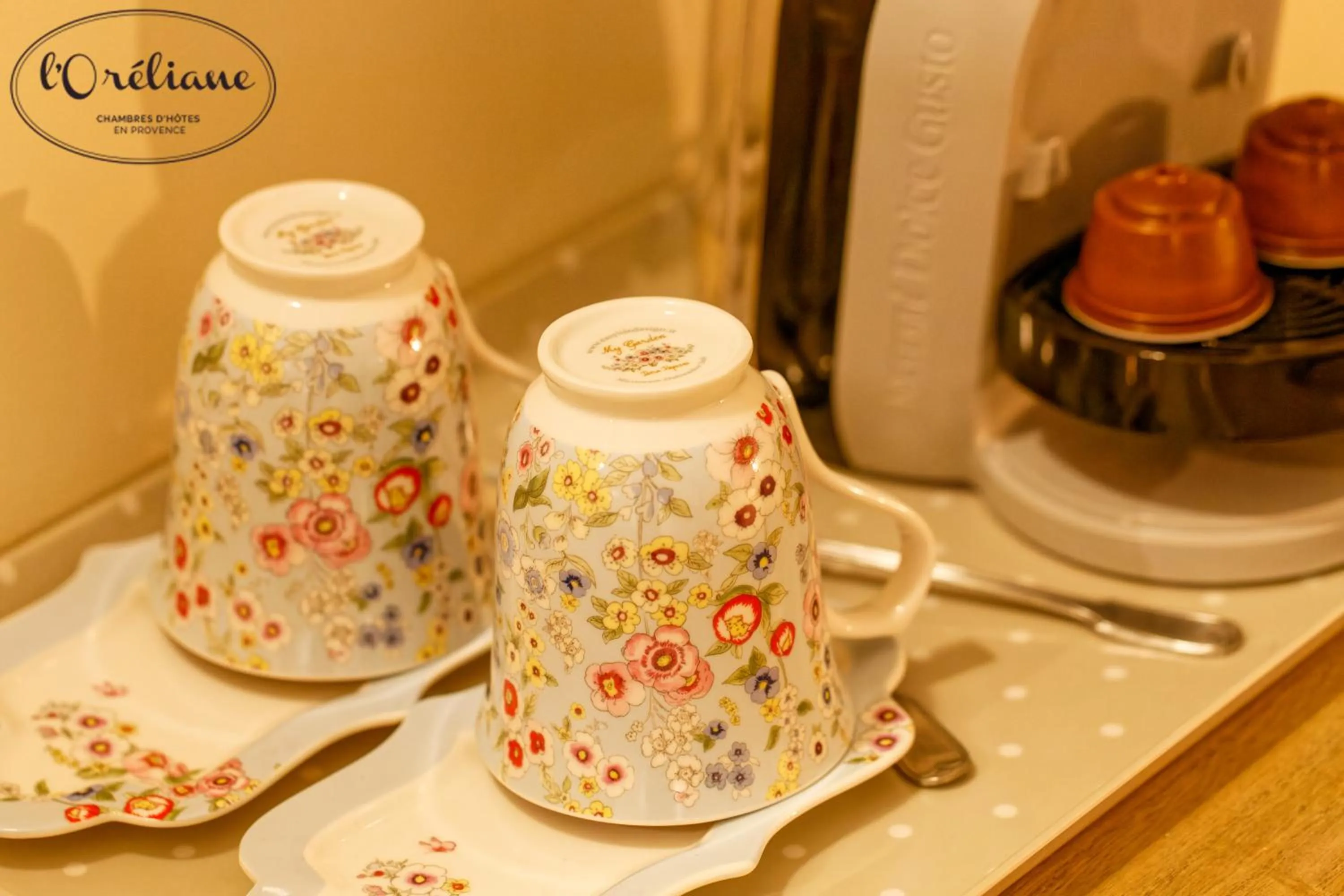 Coffee/tea facilities in CHAMBRES D'HÔTES L'Oréliane en Provence Adults Only