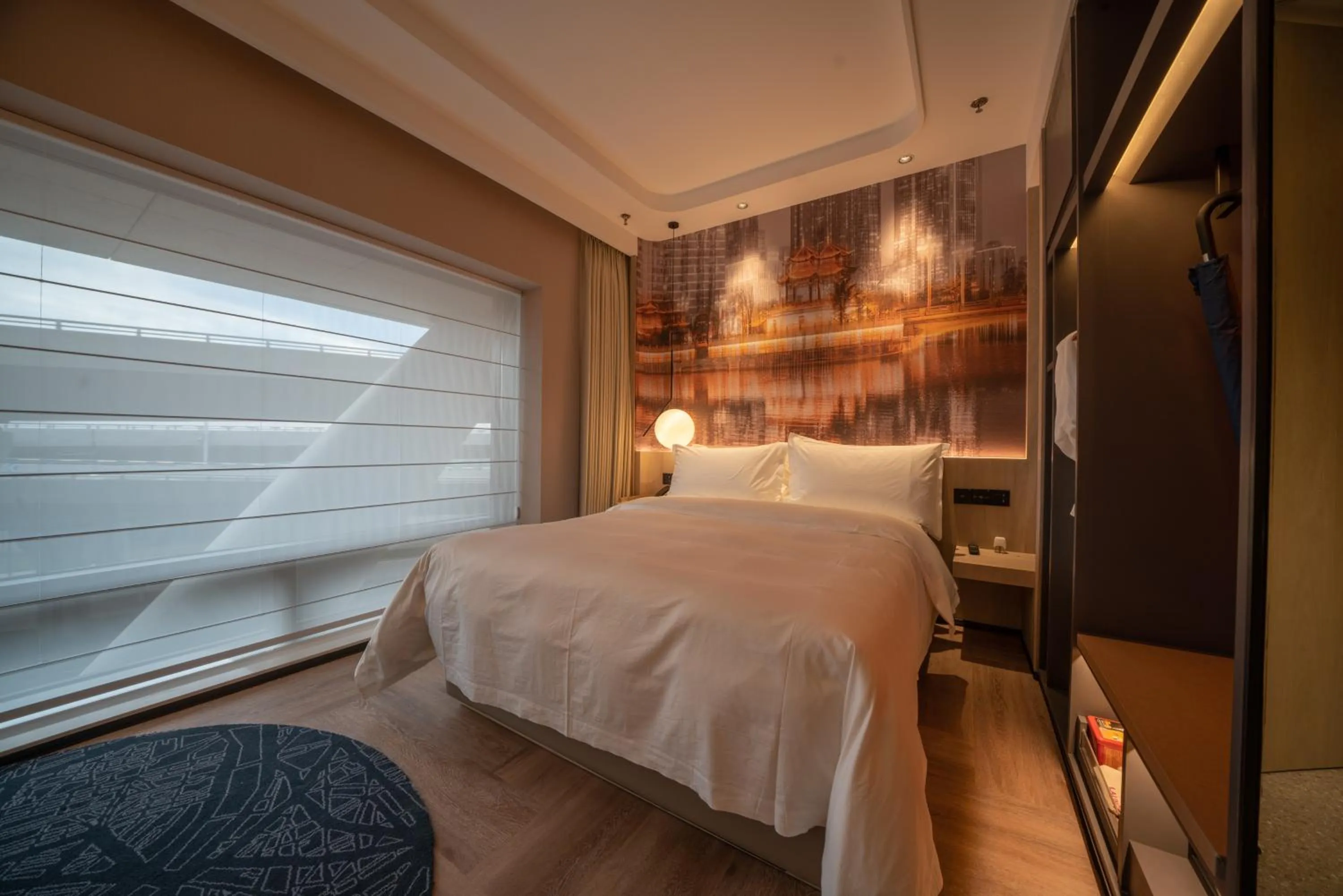 Bed in Tianfu Joyhub Cheer Hotel