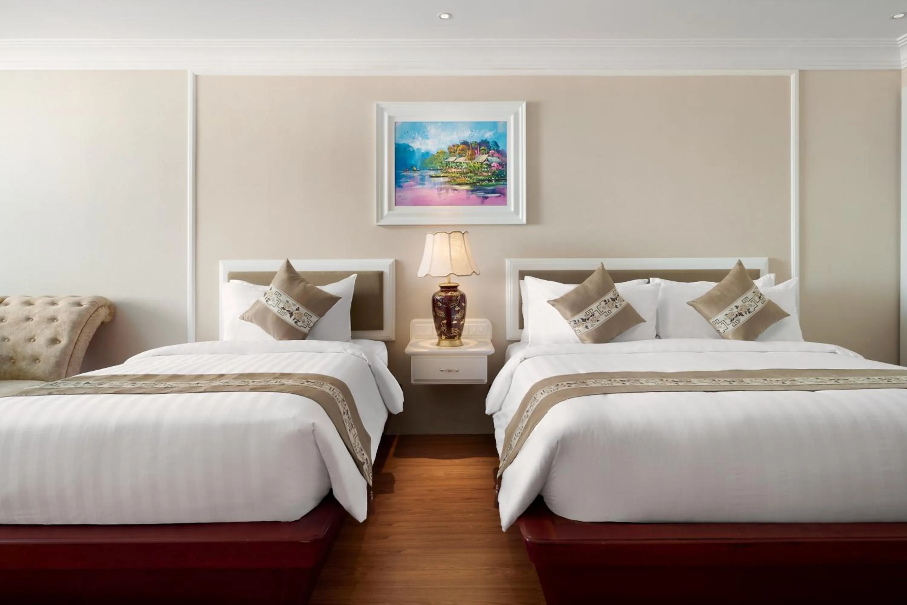 Bedroom, Bed in Wyndham Grand Phnom Penh Capital