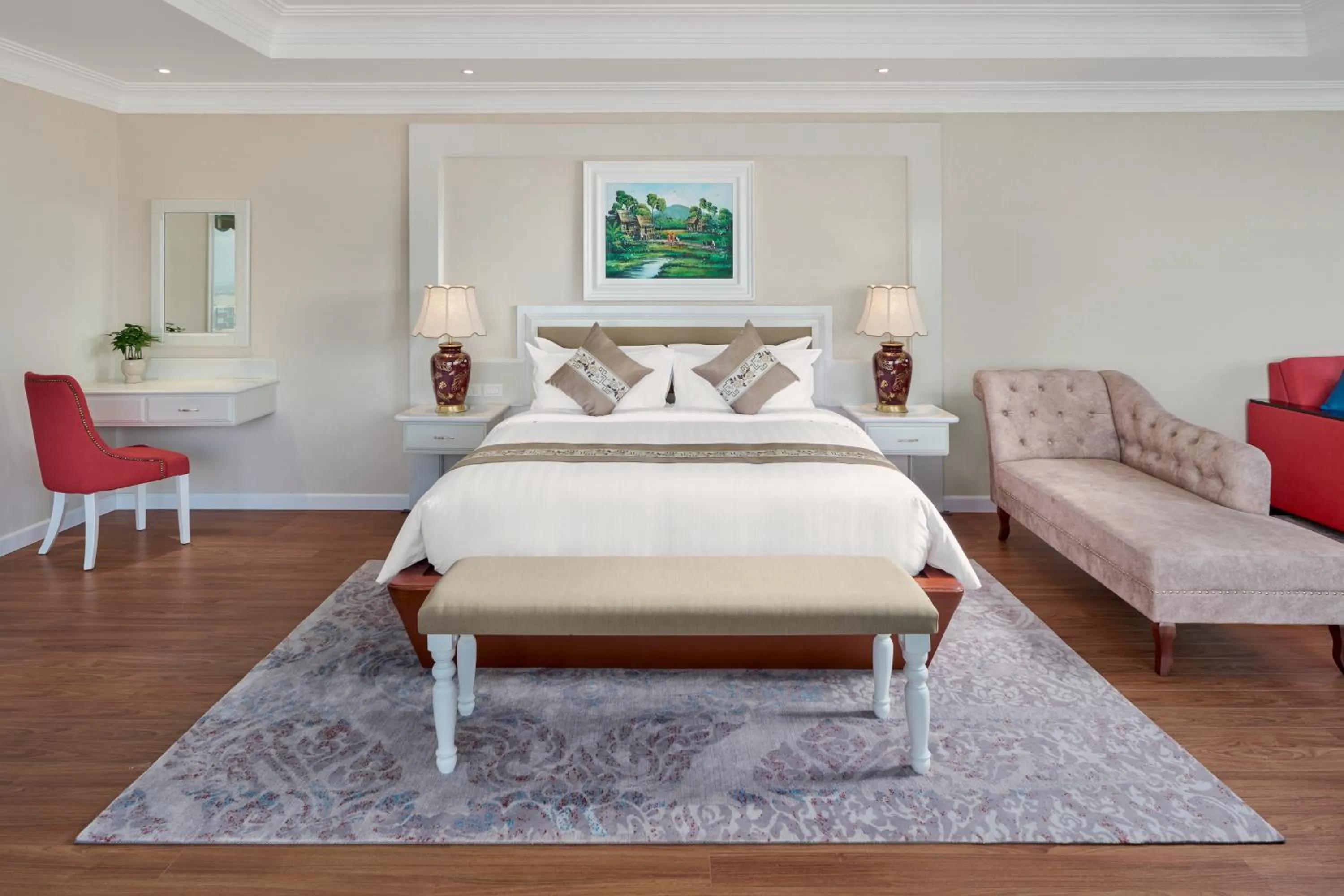 Bedroom, Bed in Wyndham Grand Phnom Penh Capital