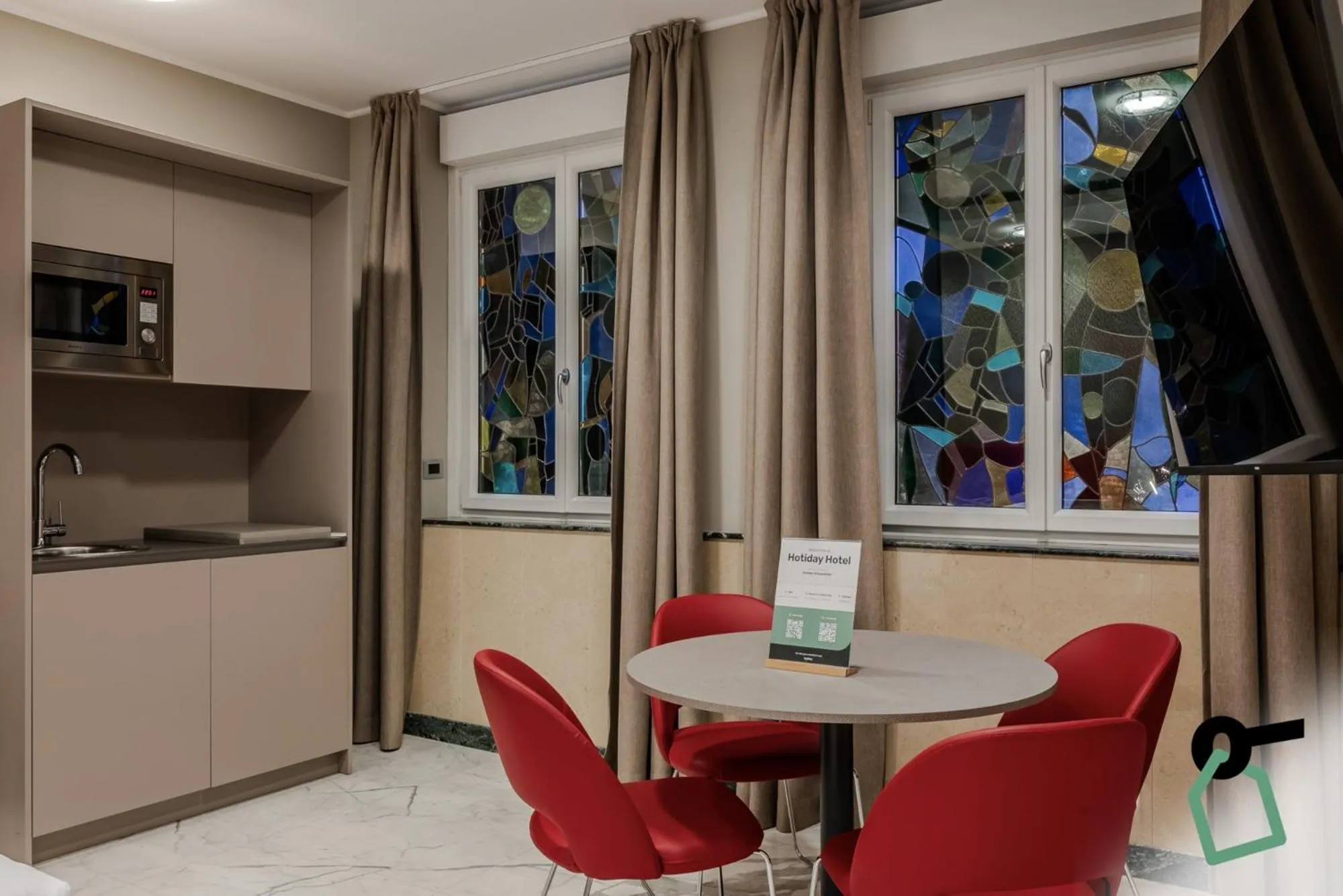 Dining area in Hotiday Apartments La Spezia