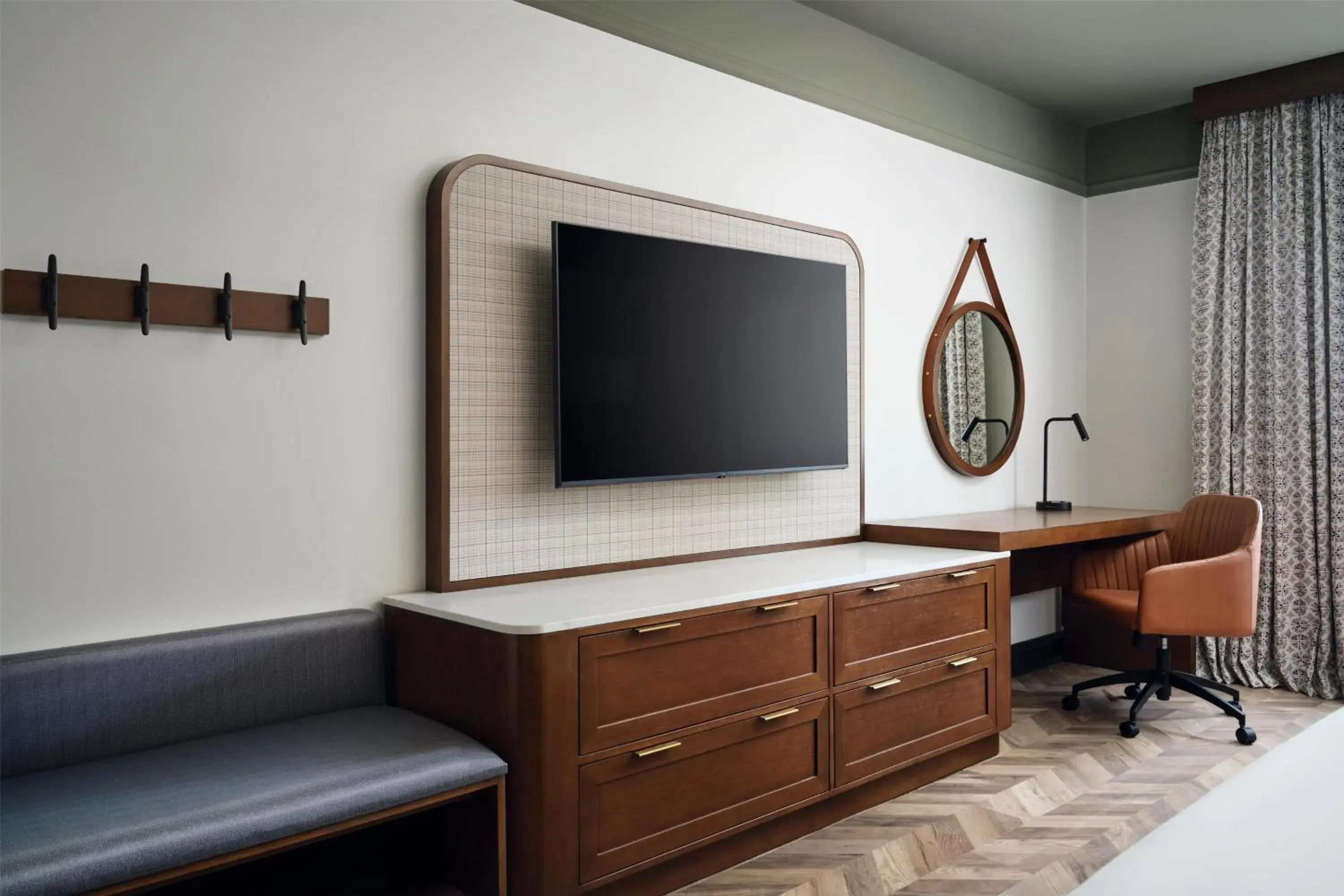 King Room with Balcony - Water View in Tryon Riverfront Inn New Bern, Tapestry Collection By Hilton King Room with Balcony - Water View in Tryon Riverfront Inn New Bern, Tapestry Collection By Hilton