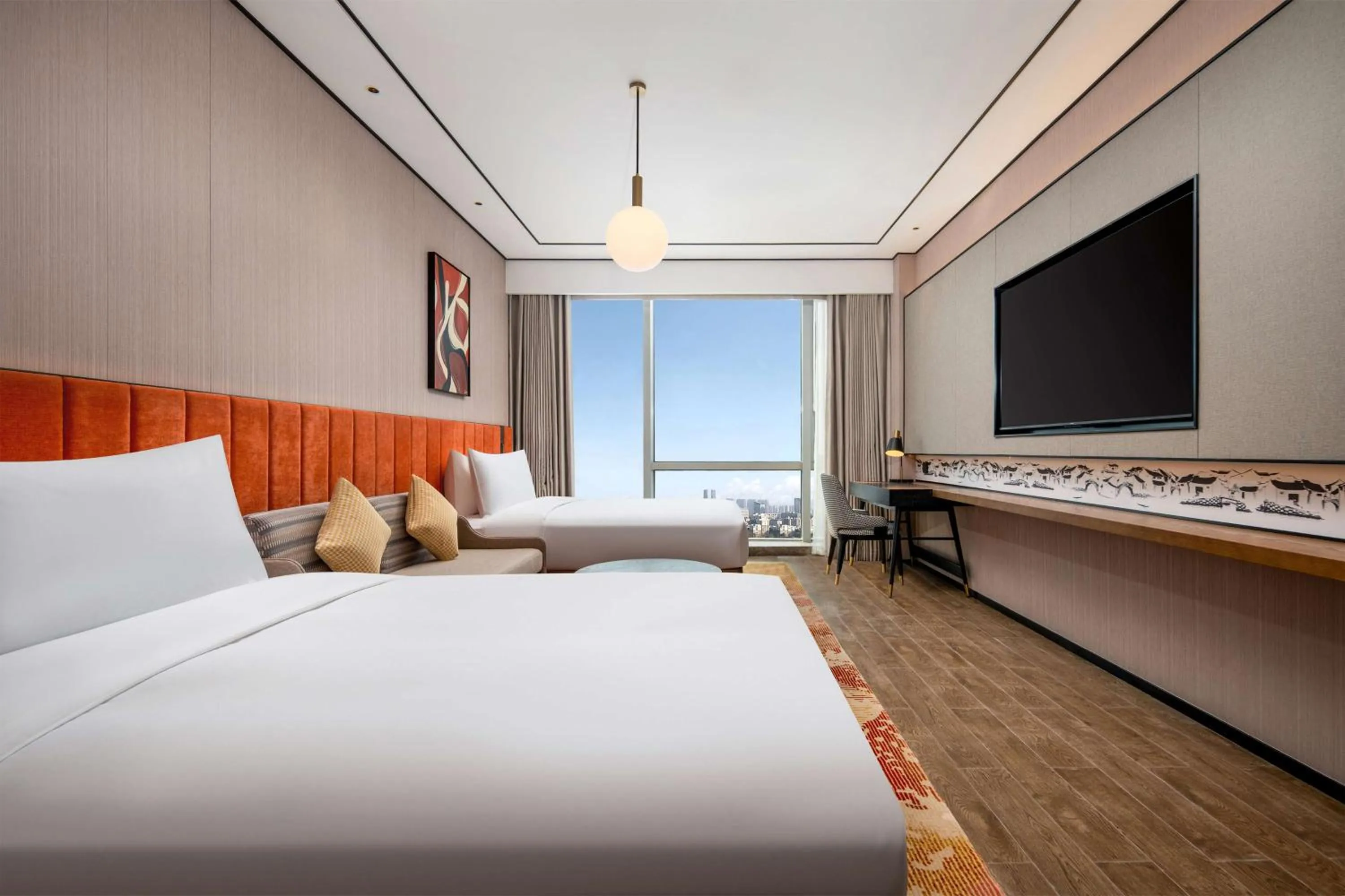 Bed in Hilton Garden Inn Suzhou Kunshan