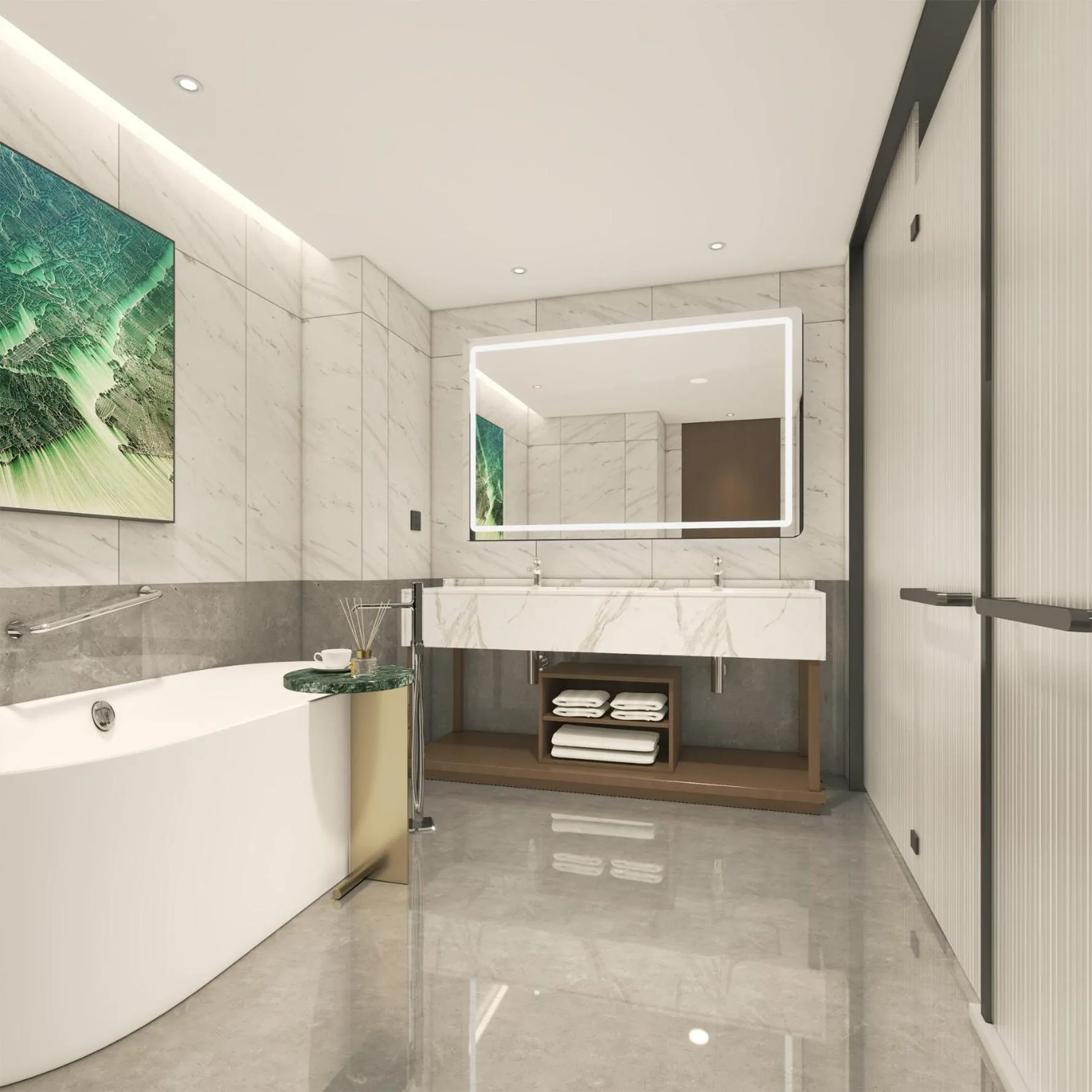 Bathroom in Hilton Garden Inn Suzhou Kunshan