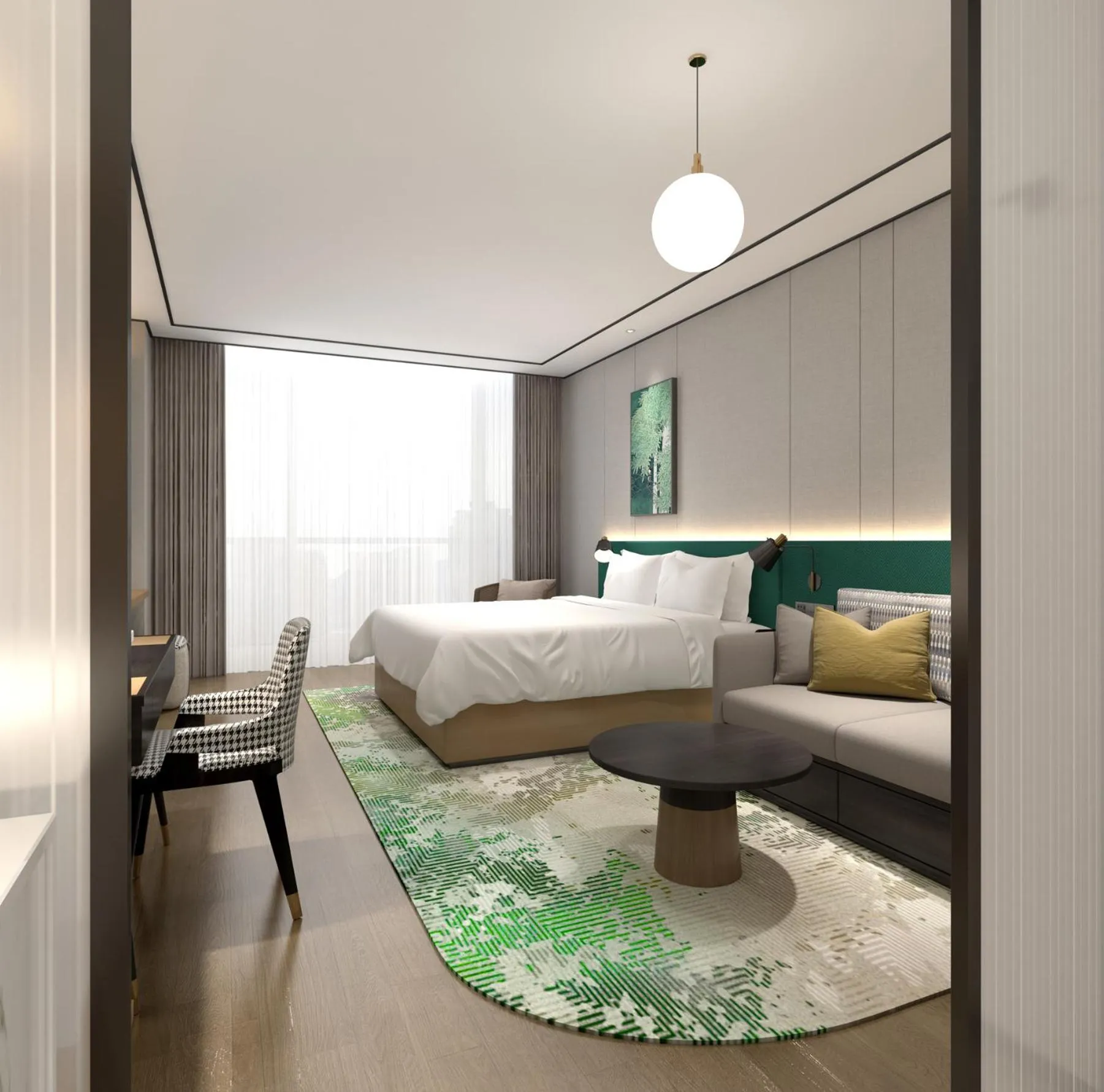 Bed in Hilton Garden Inn Suzhou Kunshan