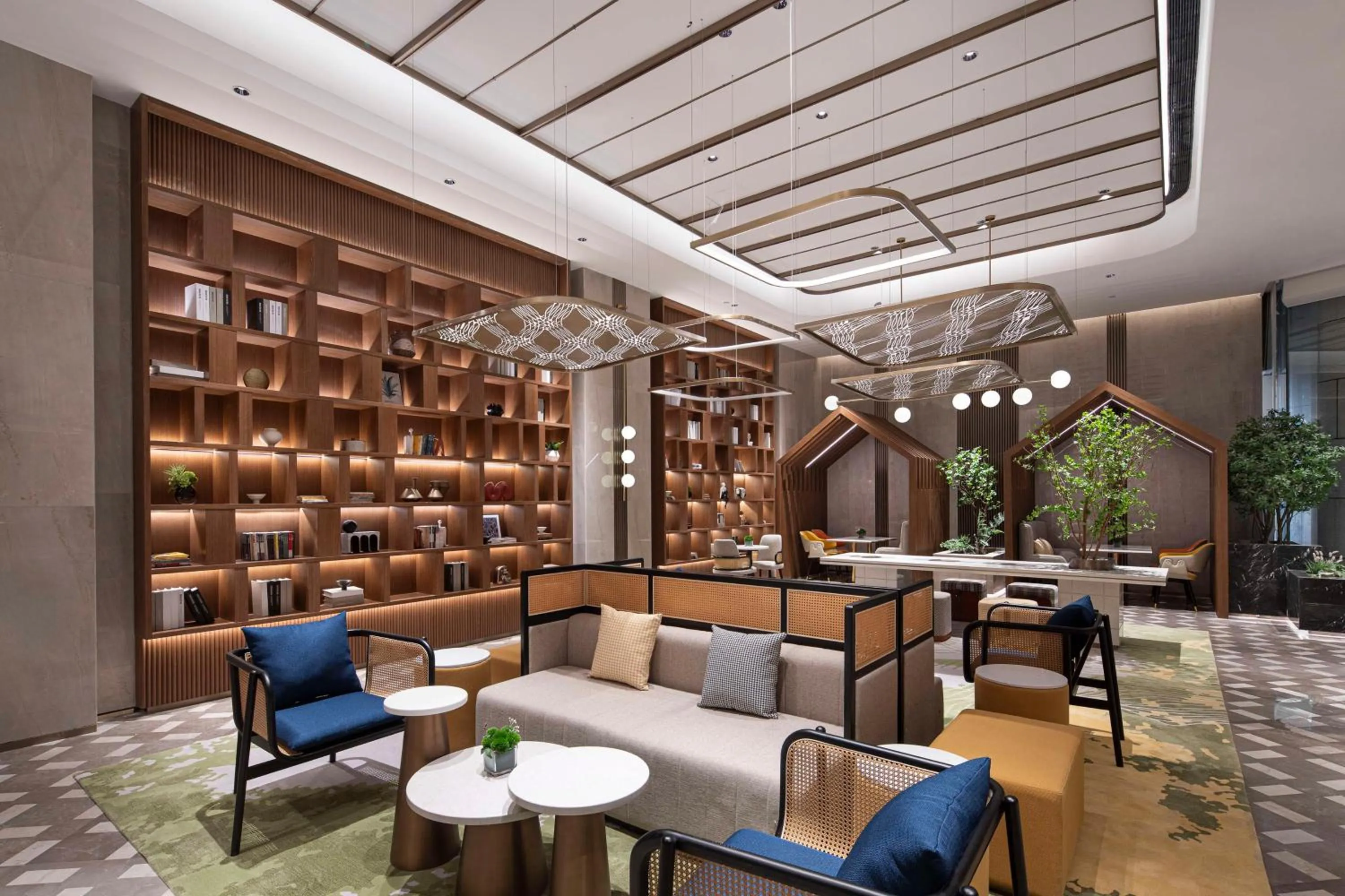 Lobby or reception in Hilton Garden Inn Tianjin Five Great Avenues