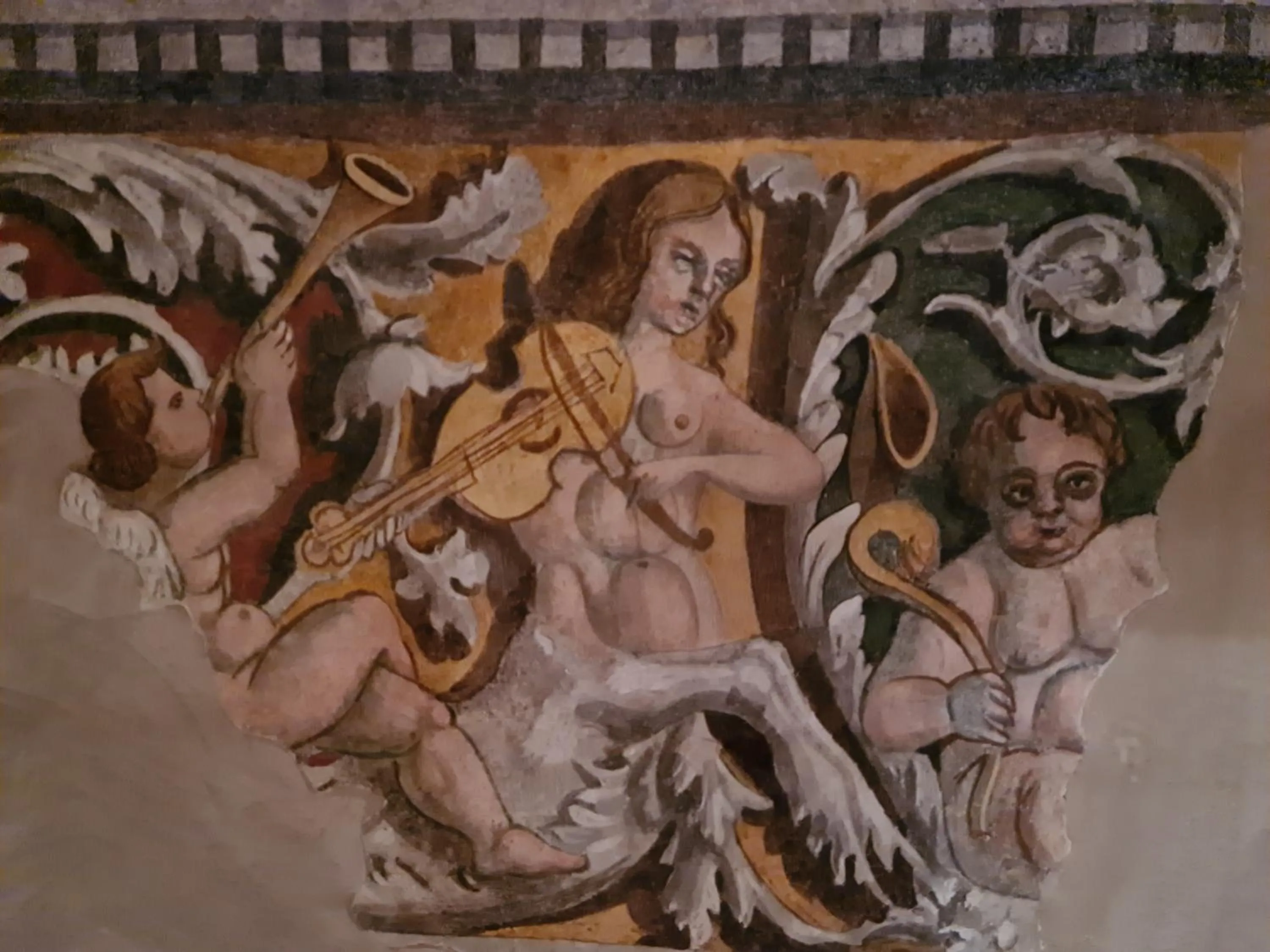 Decorative detail in Palazzo Ai Capitani