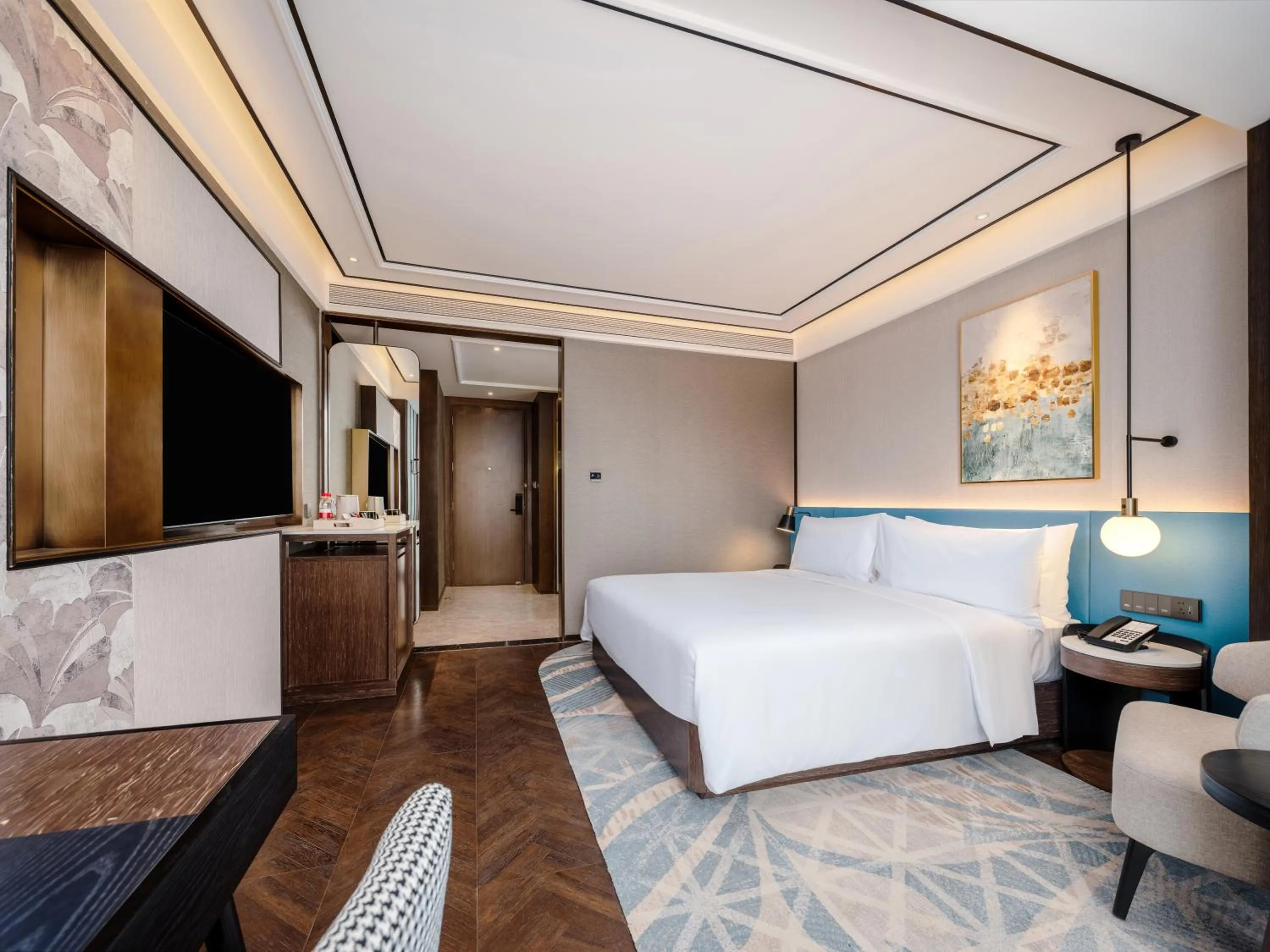 Bedroom, Bed in Hilton Garden Inn Beijing Guomao