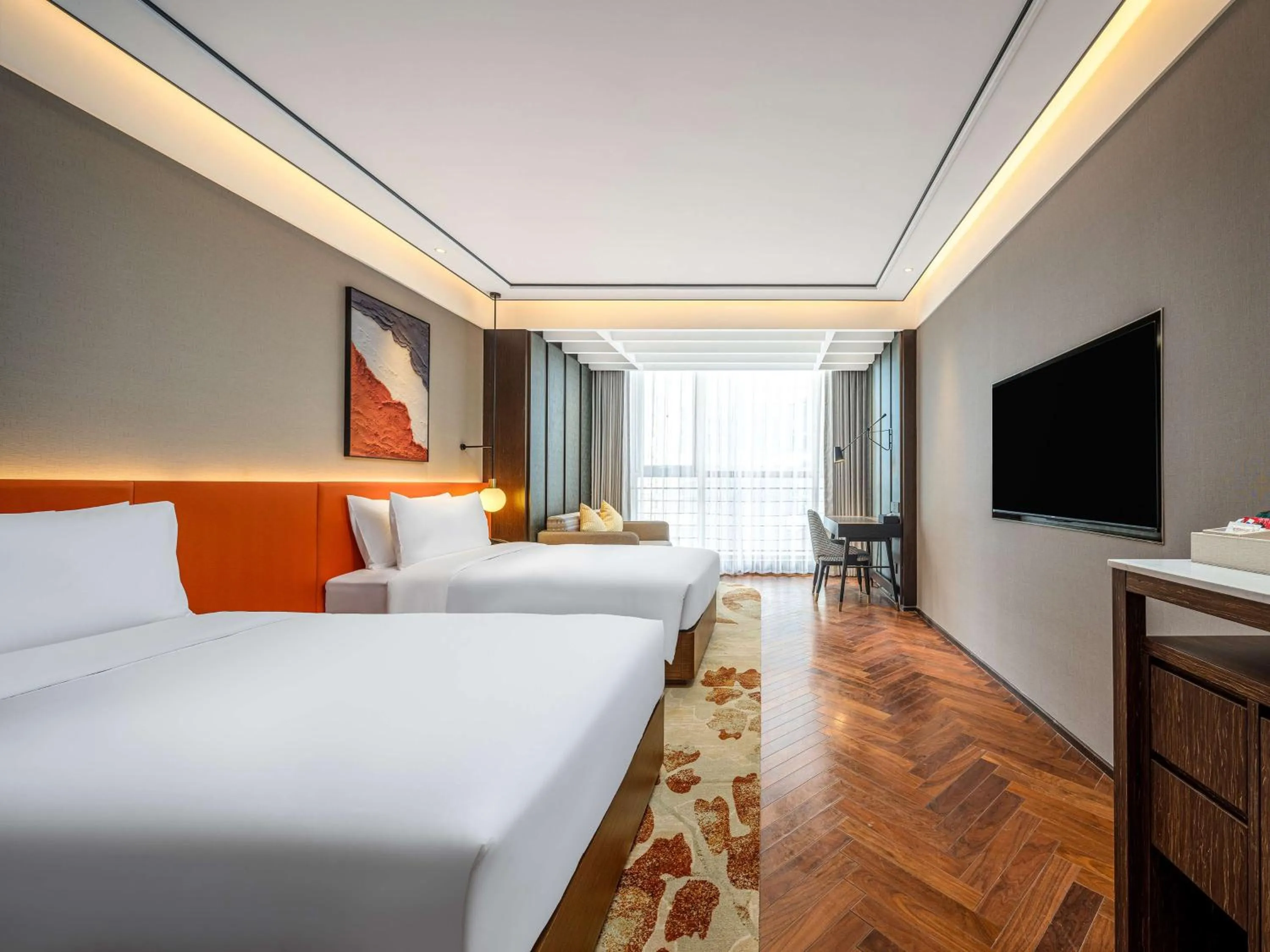 Bed in Hilton Garden Inn Beijing Guomao