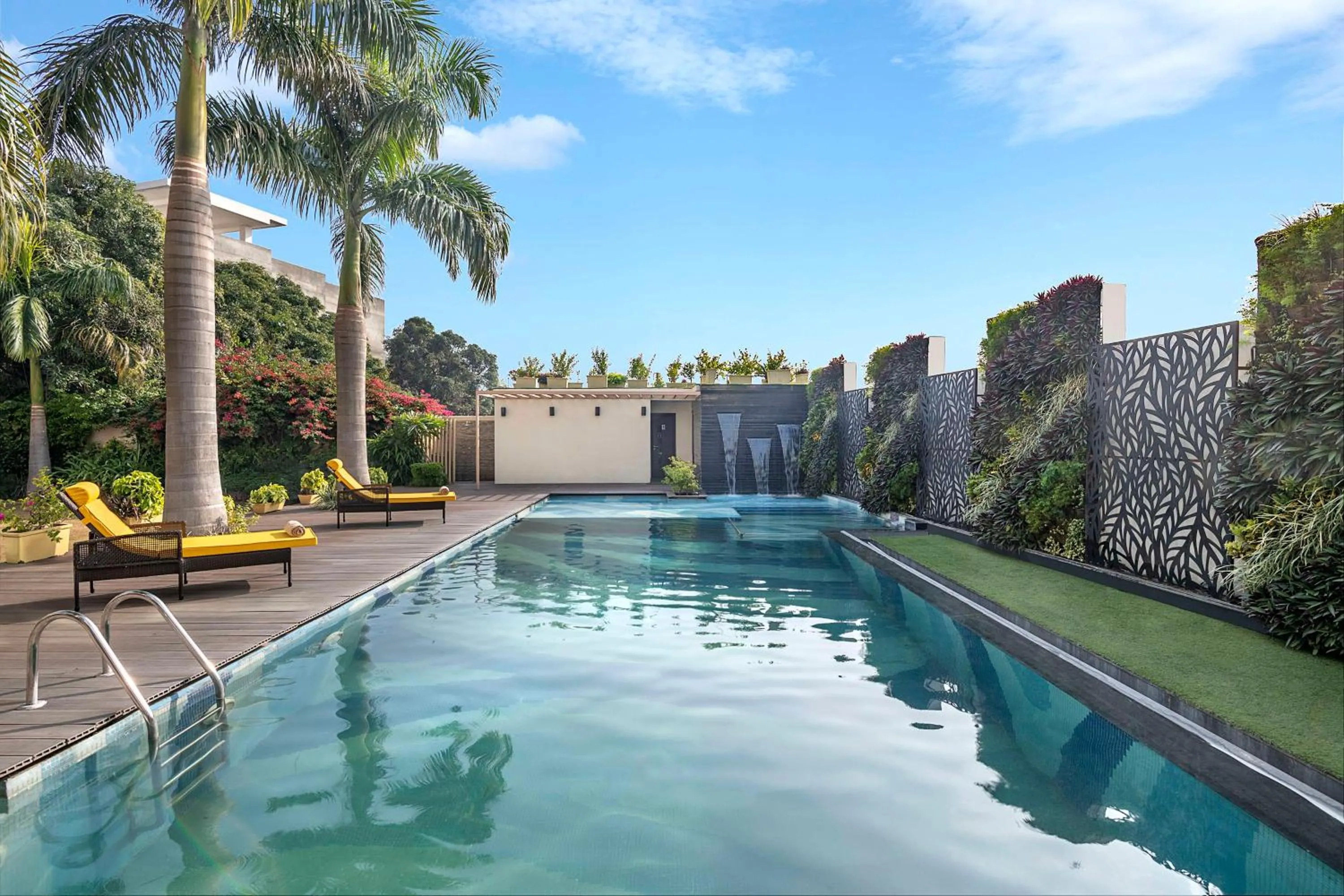 Pool view in Country Inn & Suites By Radisson Jammu