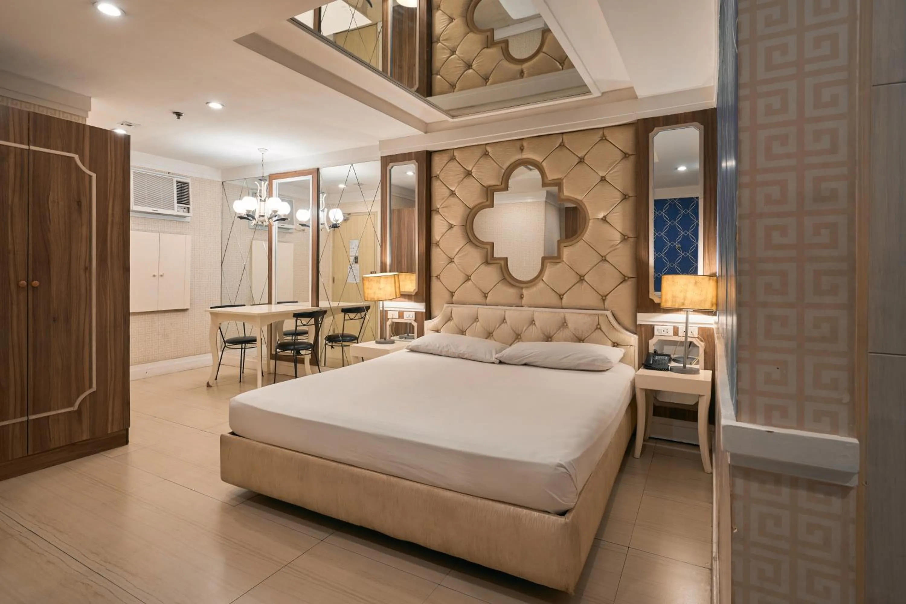 Bedroom, Bed in Victoria Court Malabon