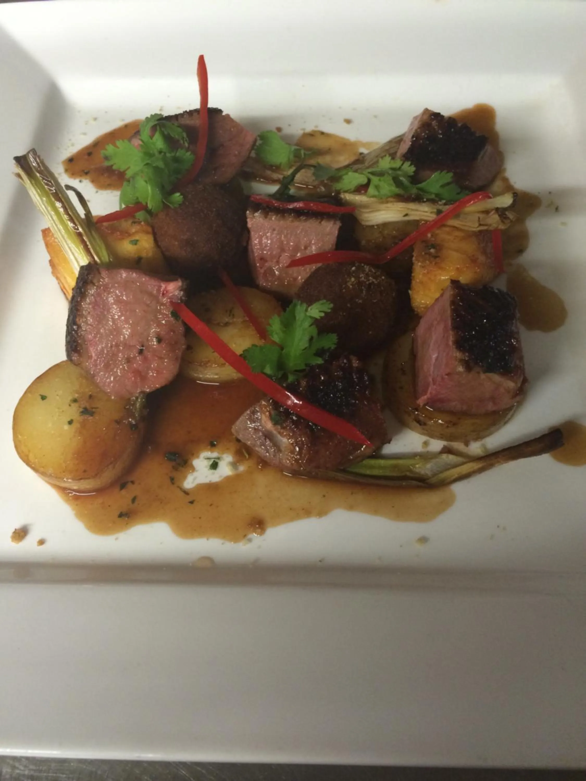 Food close-up in The Crown Inn