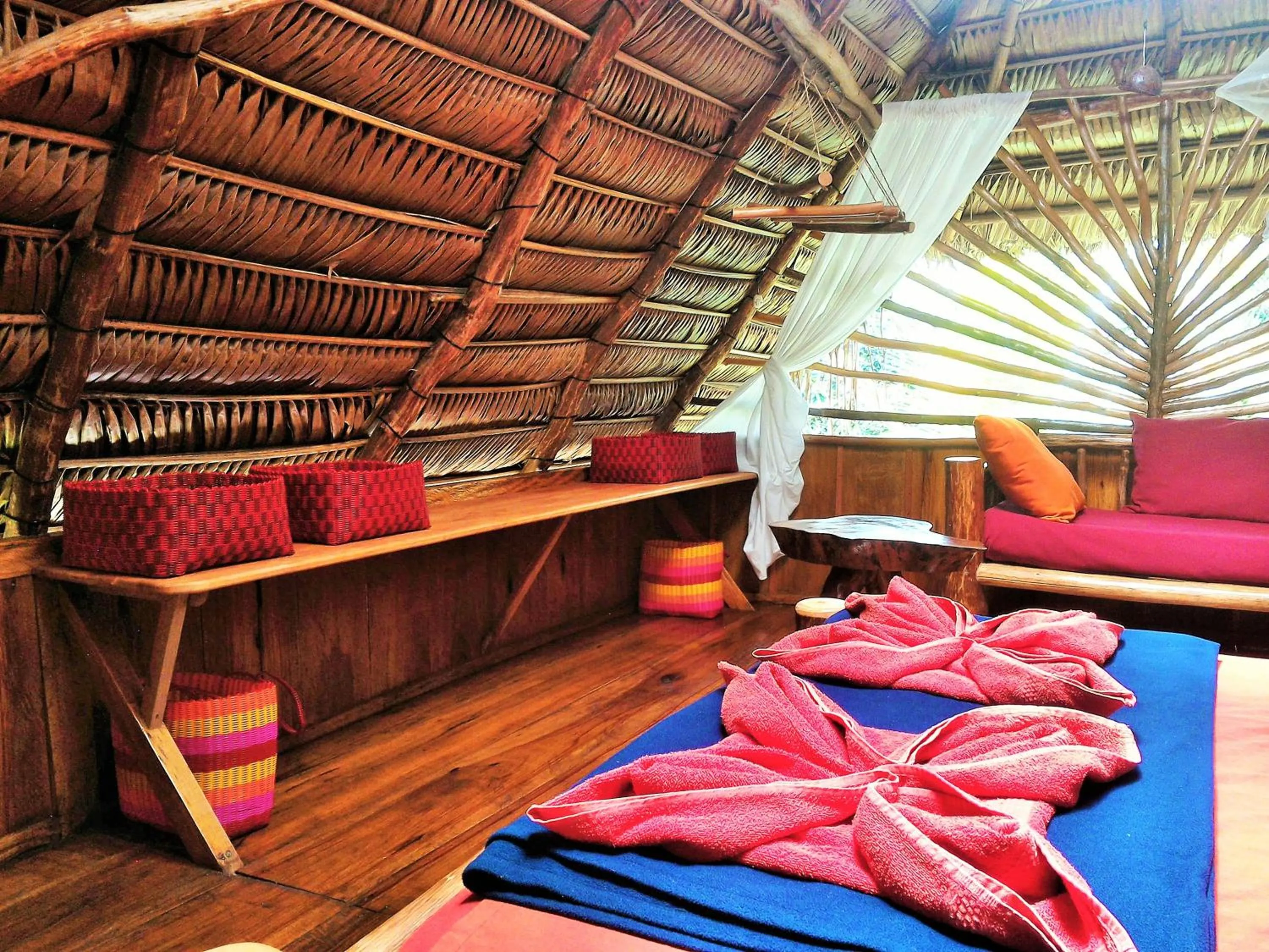 Seating area in El Hotelito Perdido