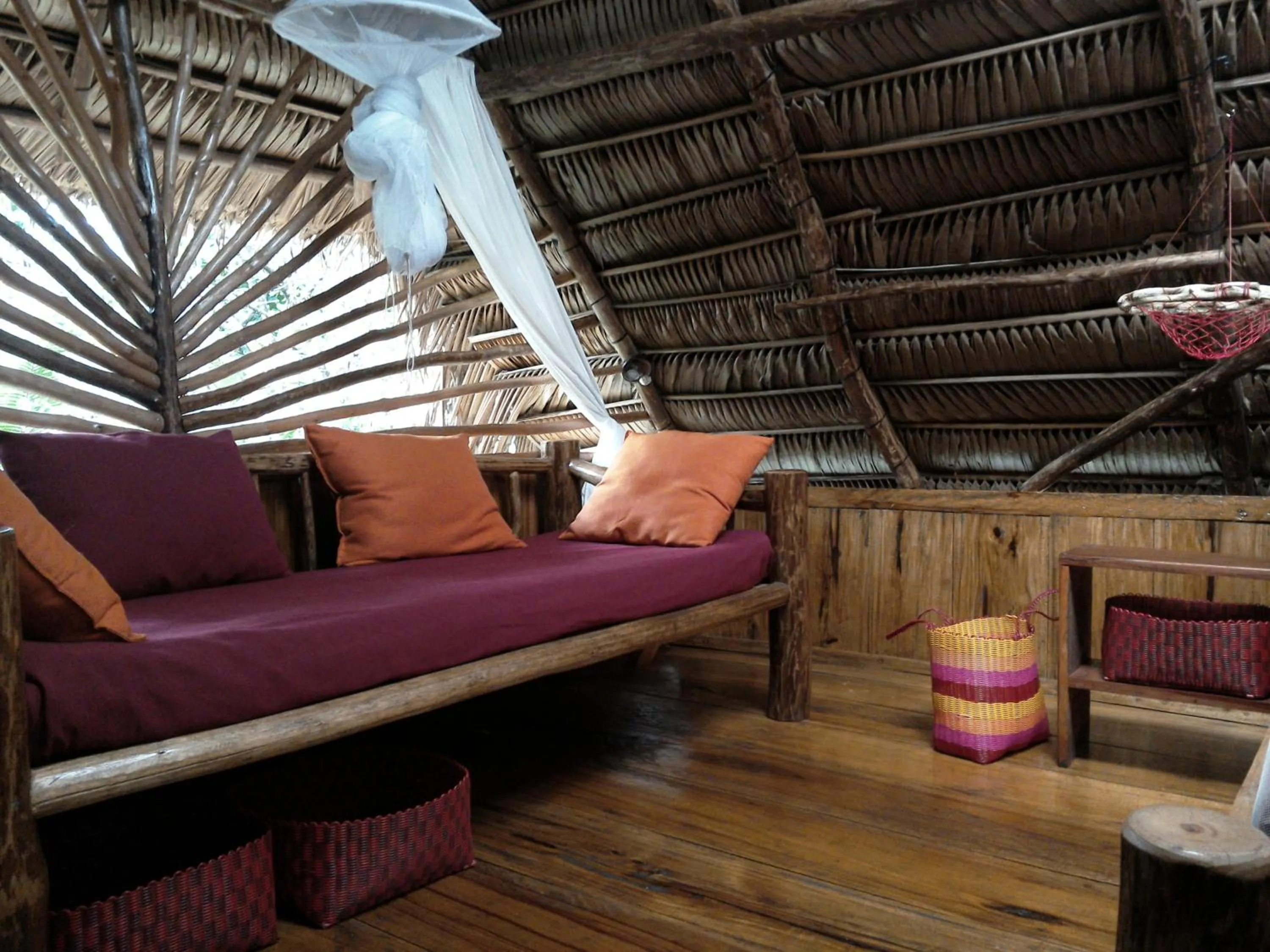 Seating area in El Hotelito Perdido