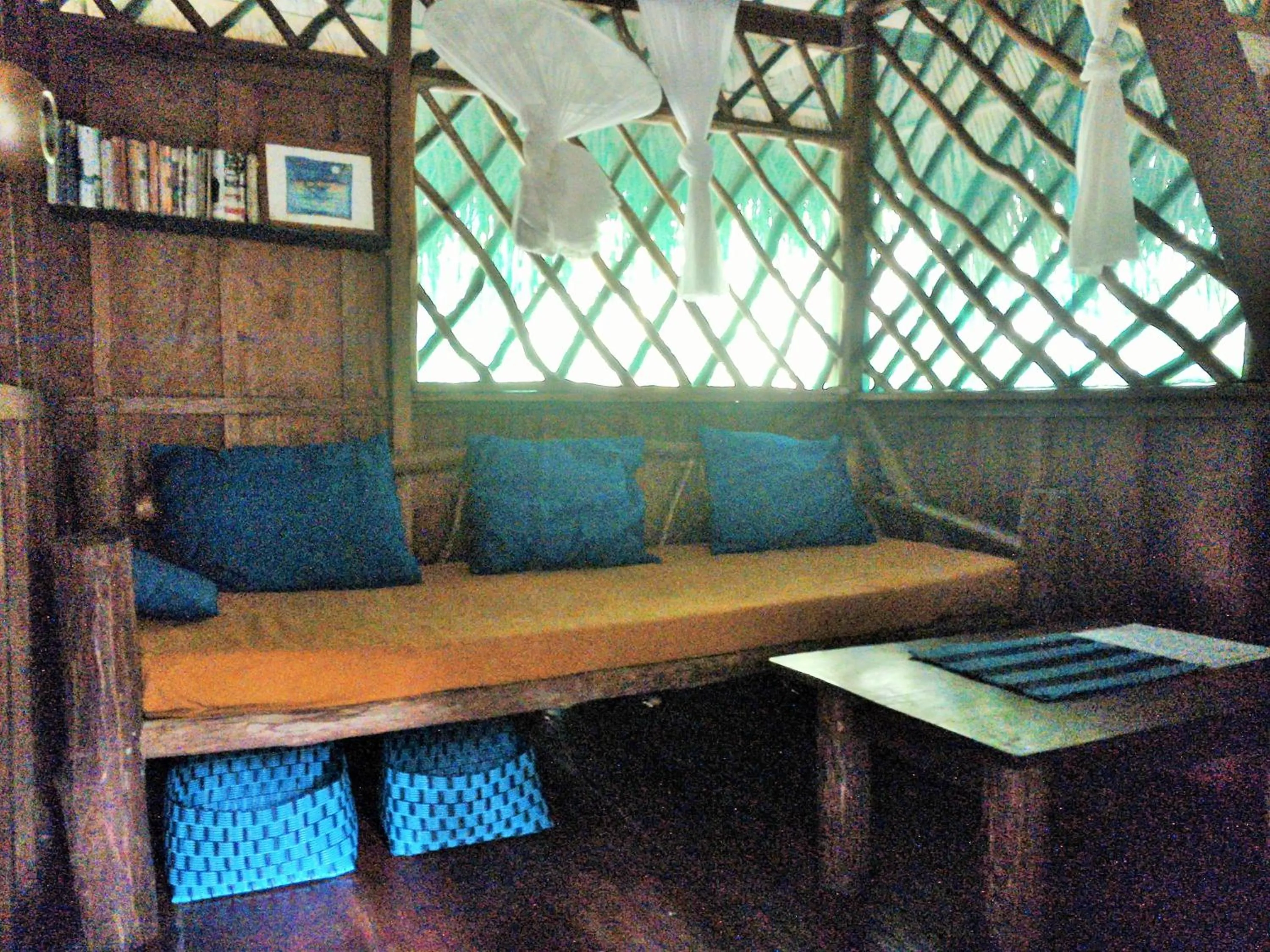 Seating area in El Hotelito Perdido