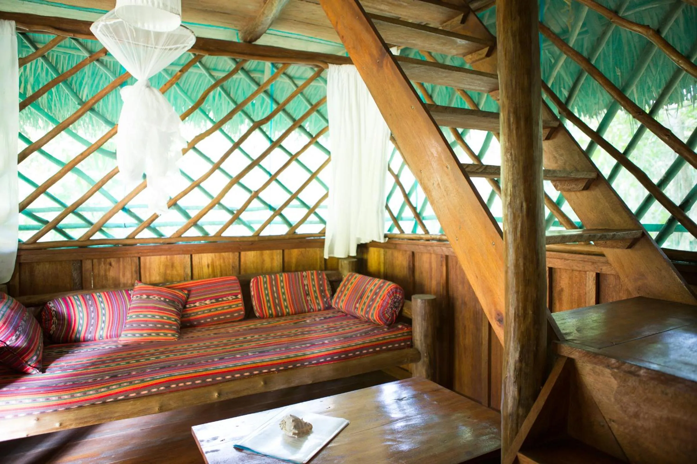 Seating area in El Hotelito Perdido
