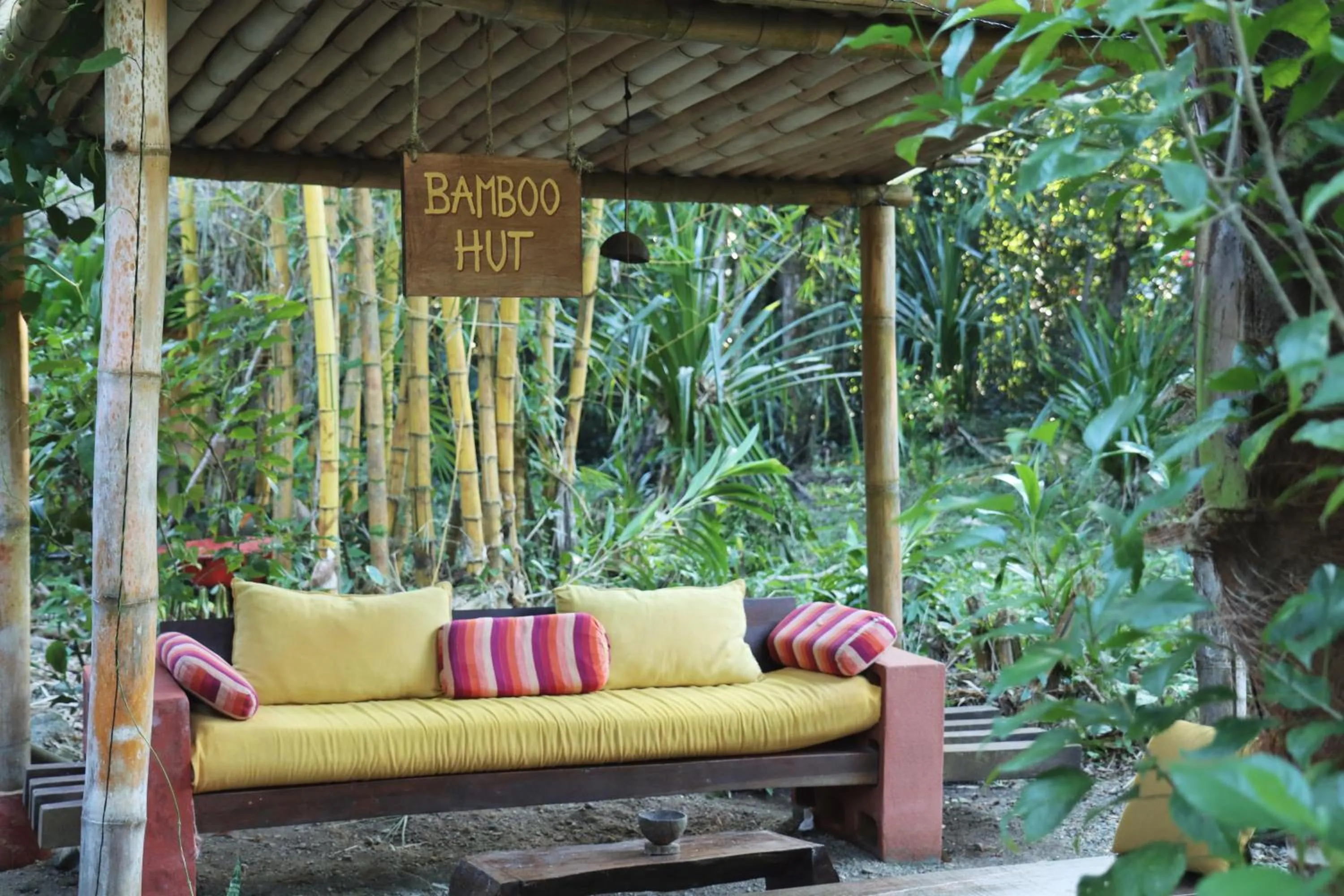 Seating area in El Hotelito Perdido