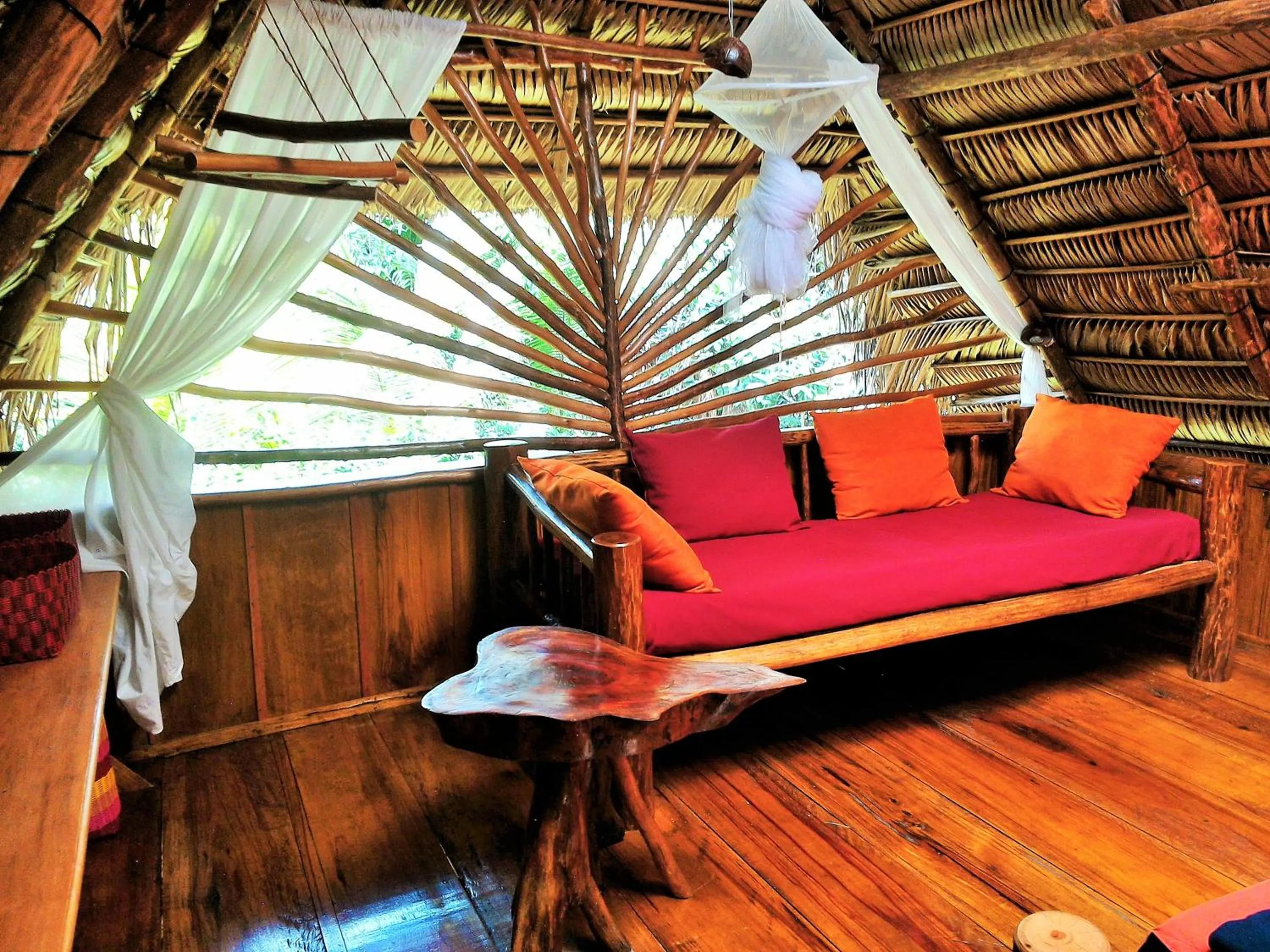 Seating area in El Hotelito Perdido