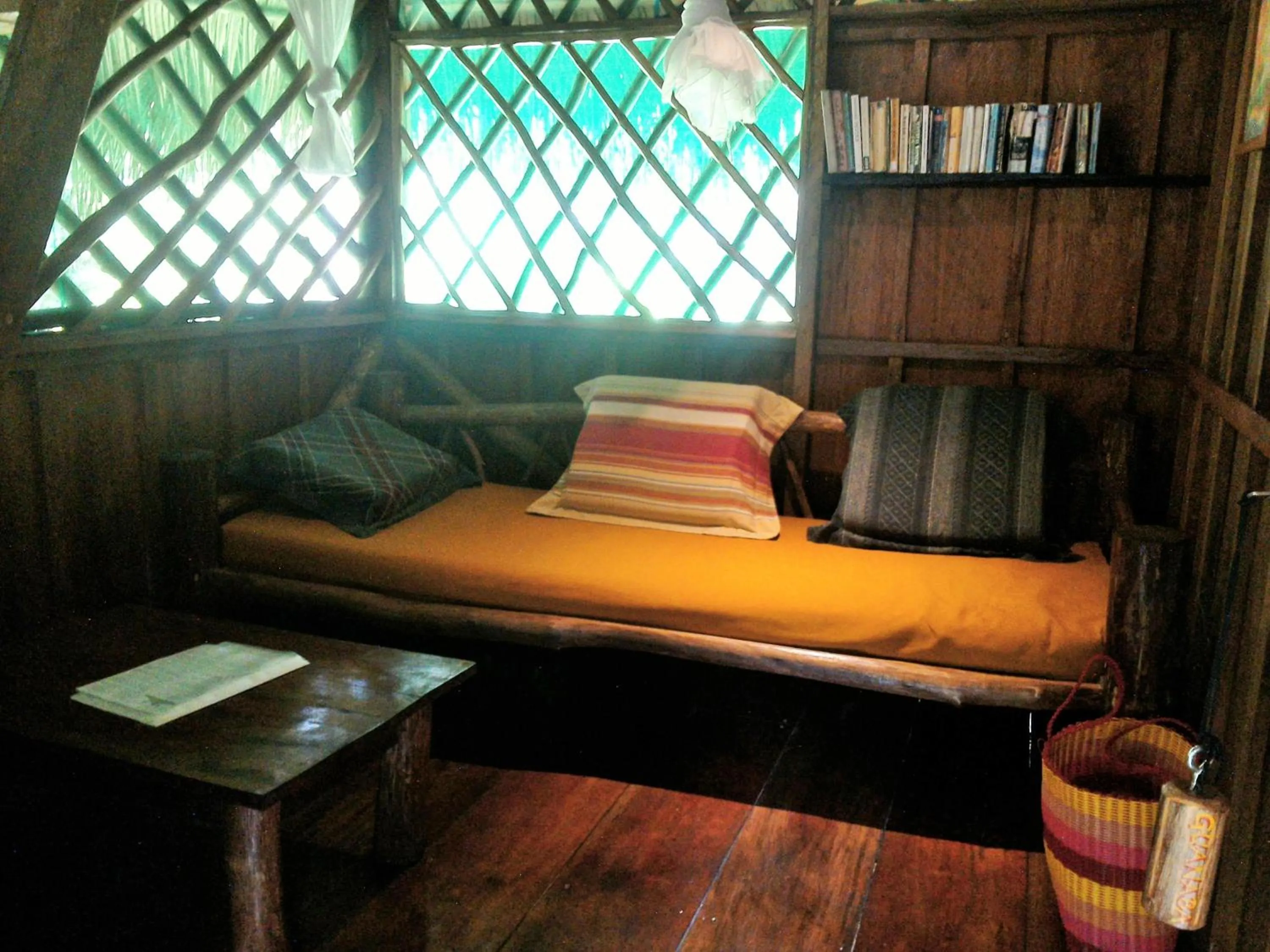 Seating area in El Hotelito Perdido