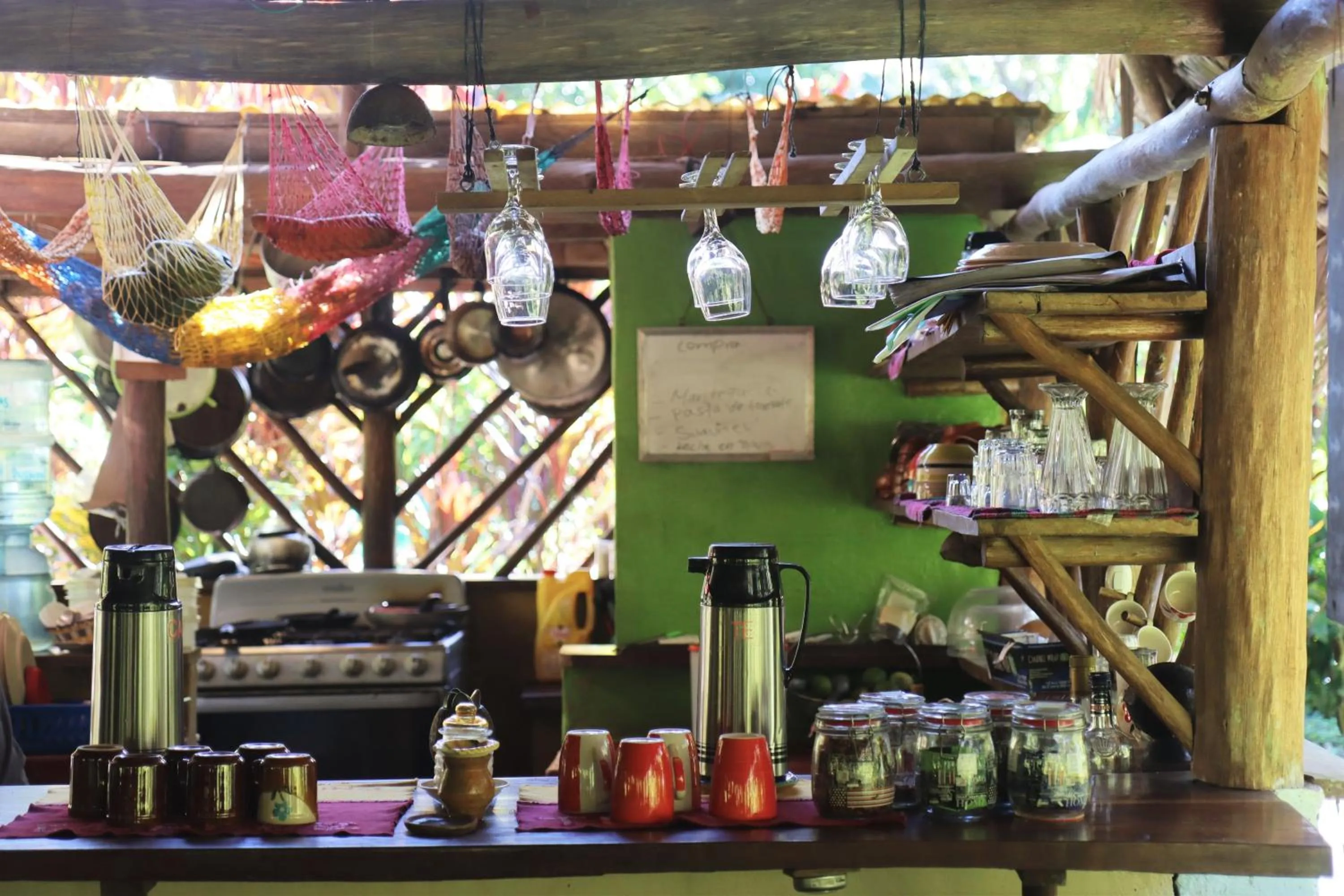 Food and drinks in El Hotelito Perdido