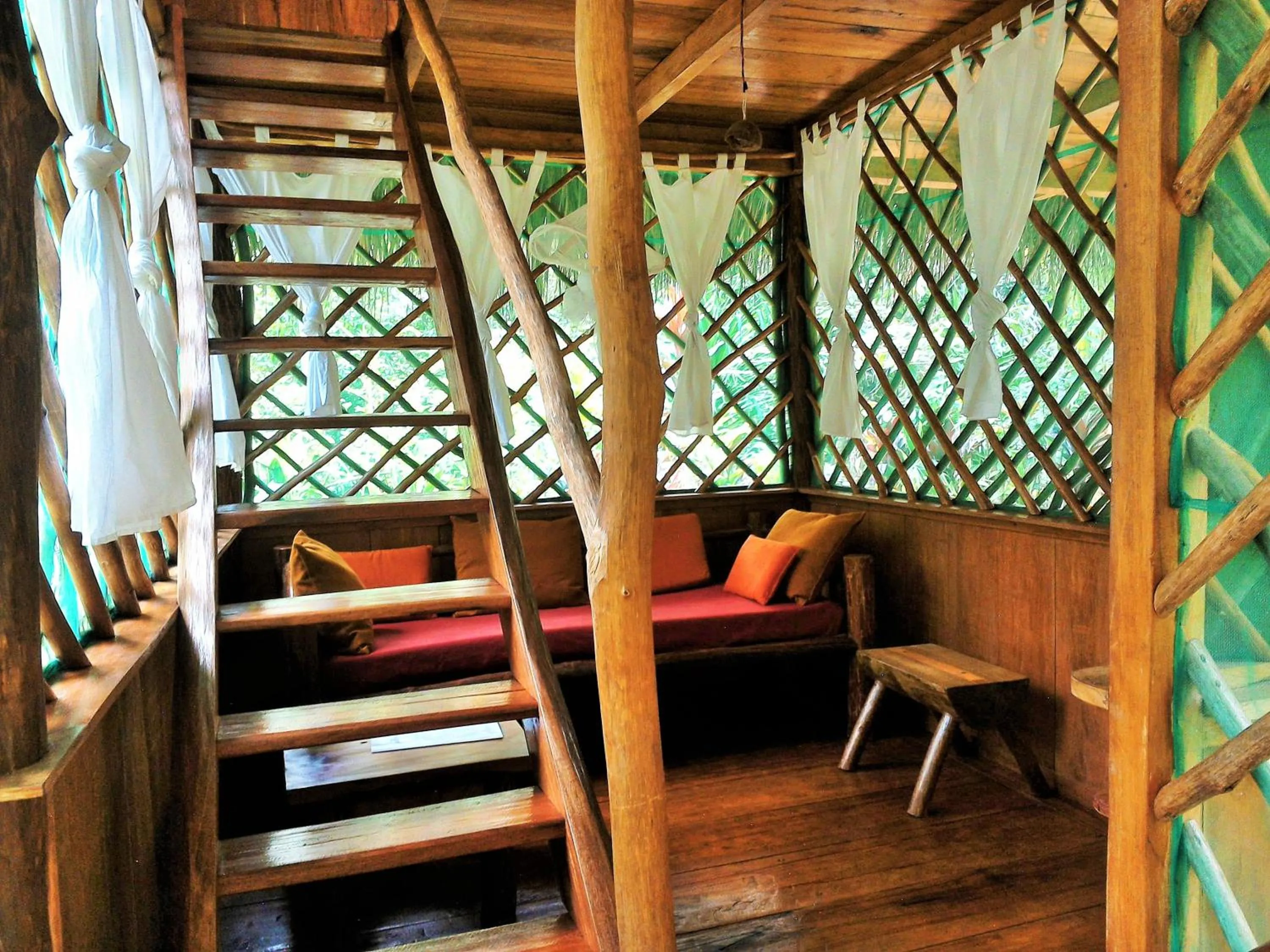 Seating area in El Hotelito Perdido