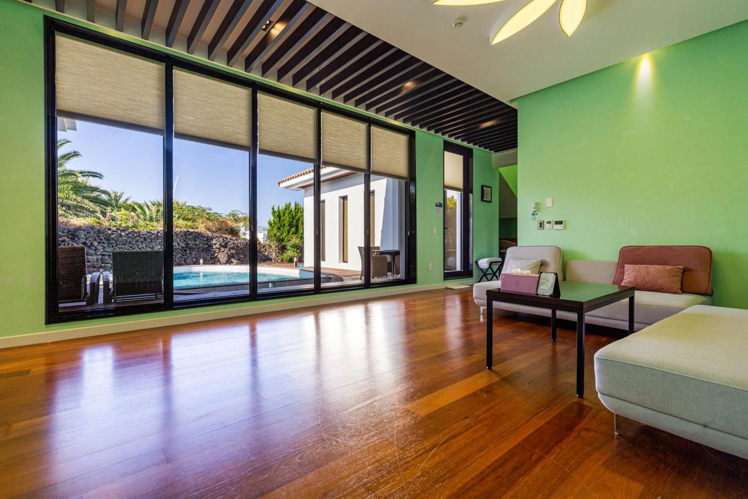 Bed in Libentia Hotel & Poolvilla