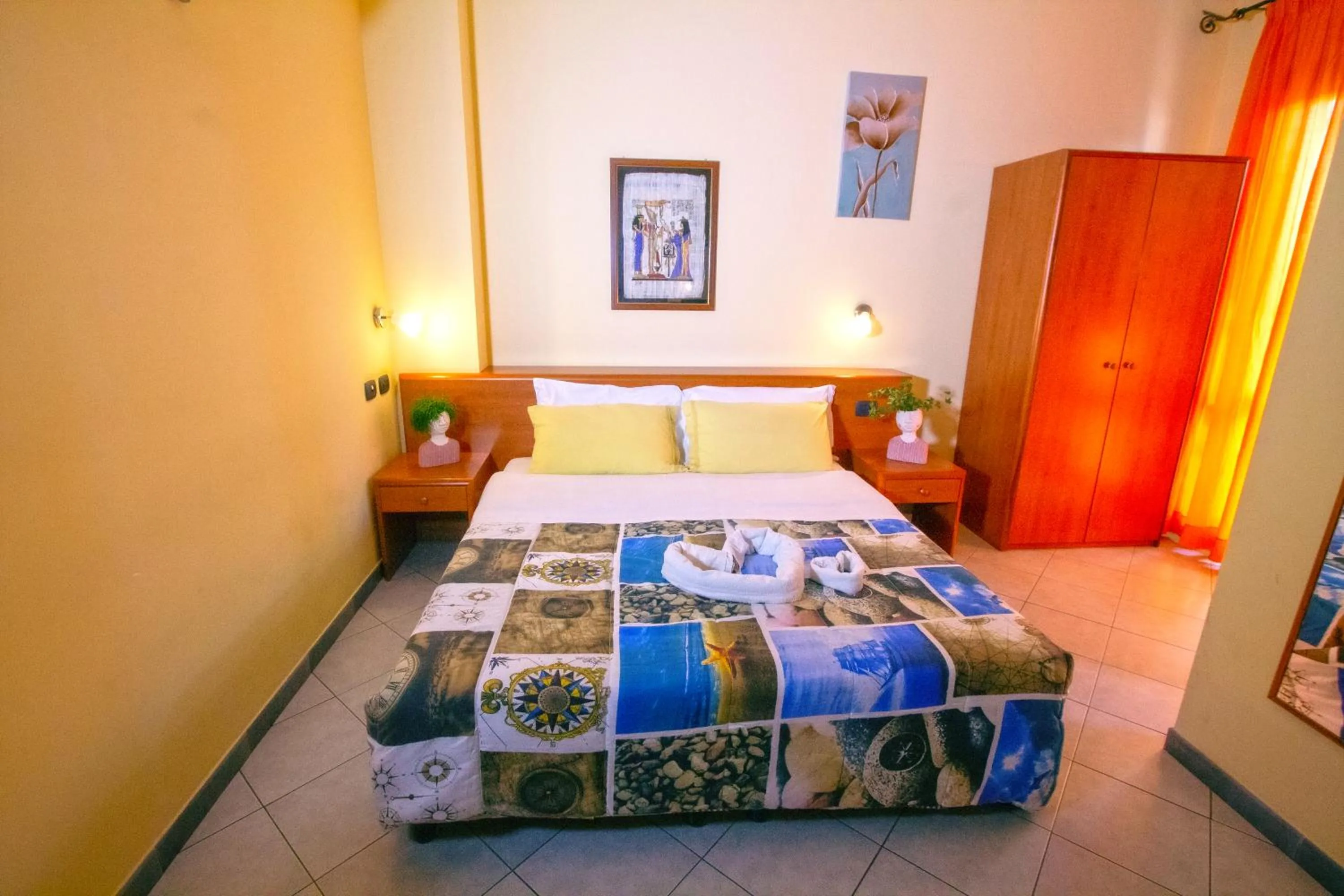 Bed in Hotel Merlino