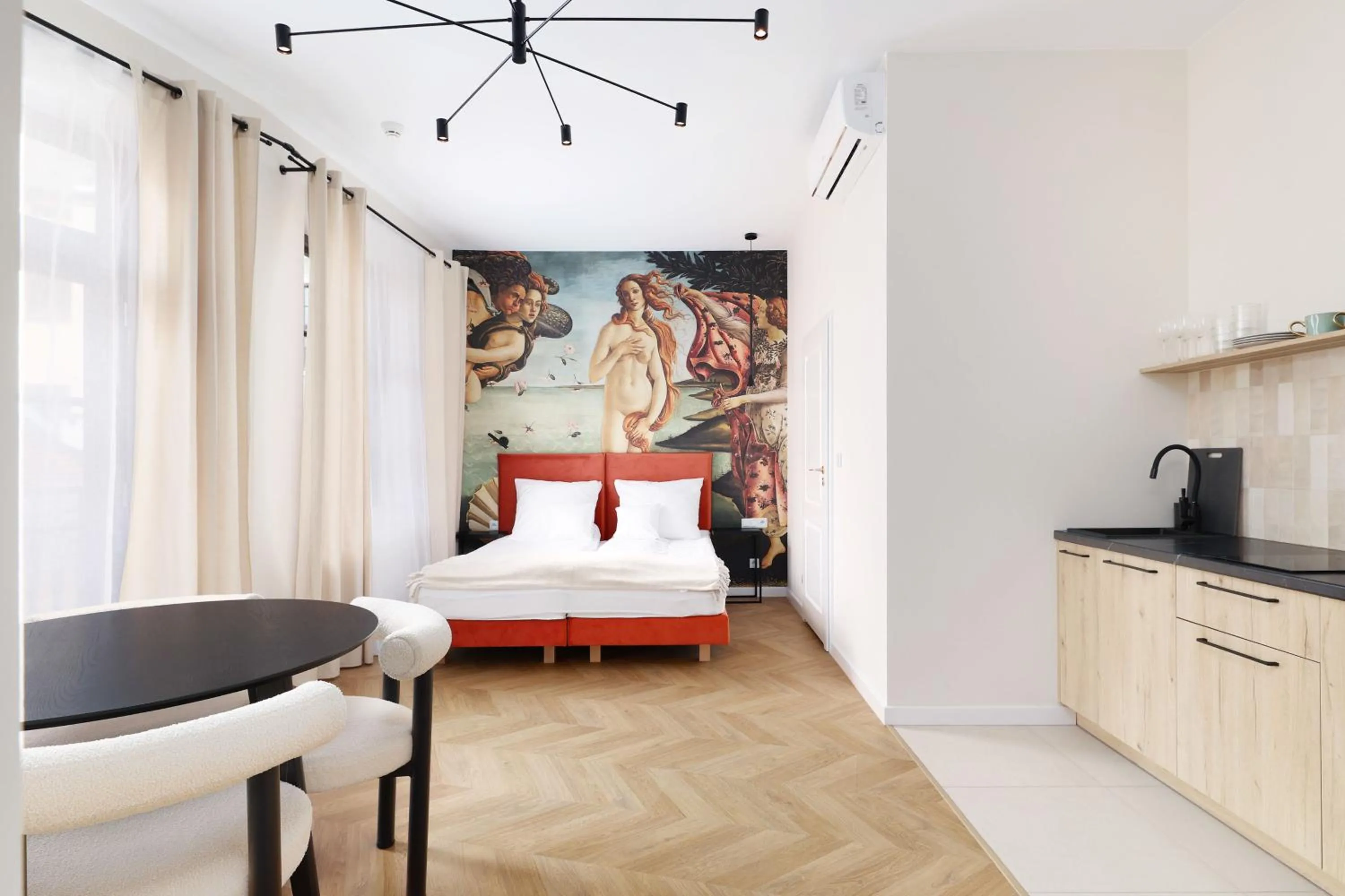 Bed in Hetman Main Square Apartments