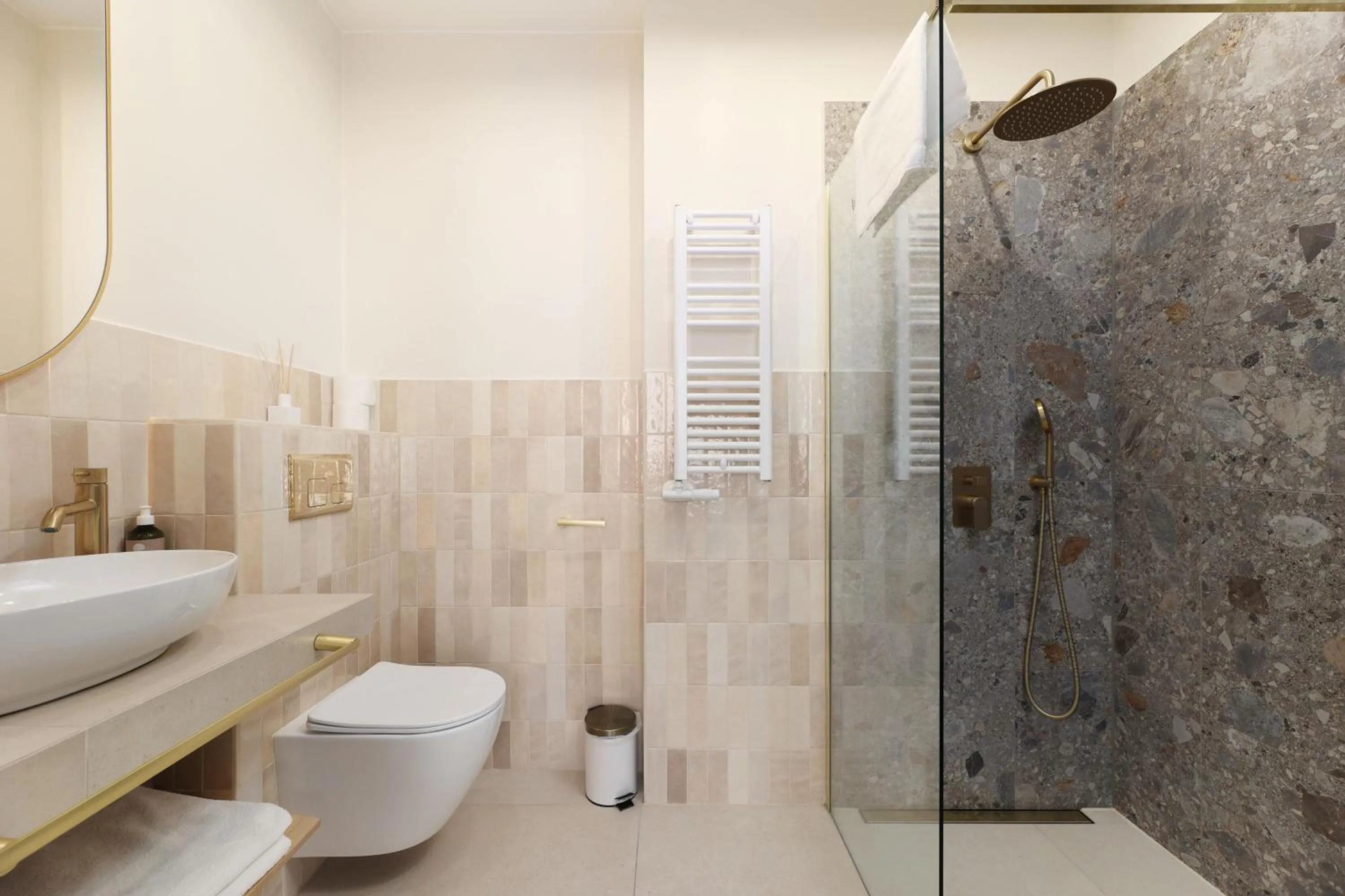 Shower in Hetman Main Square Apartments