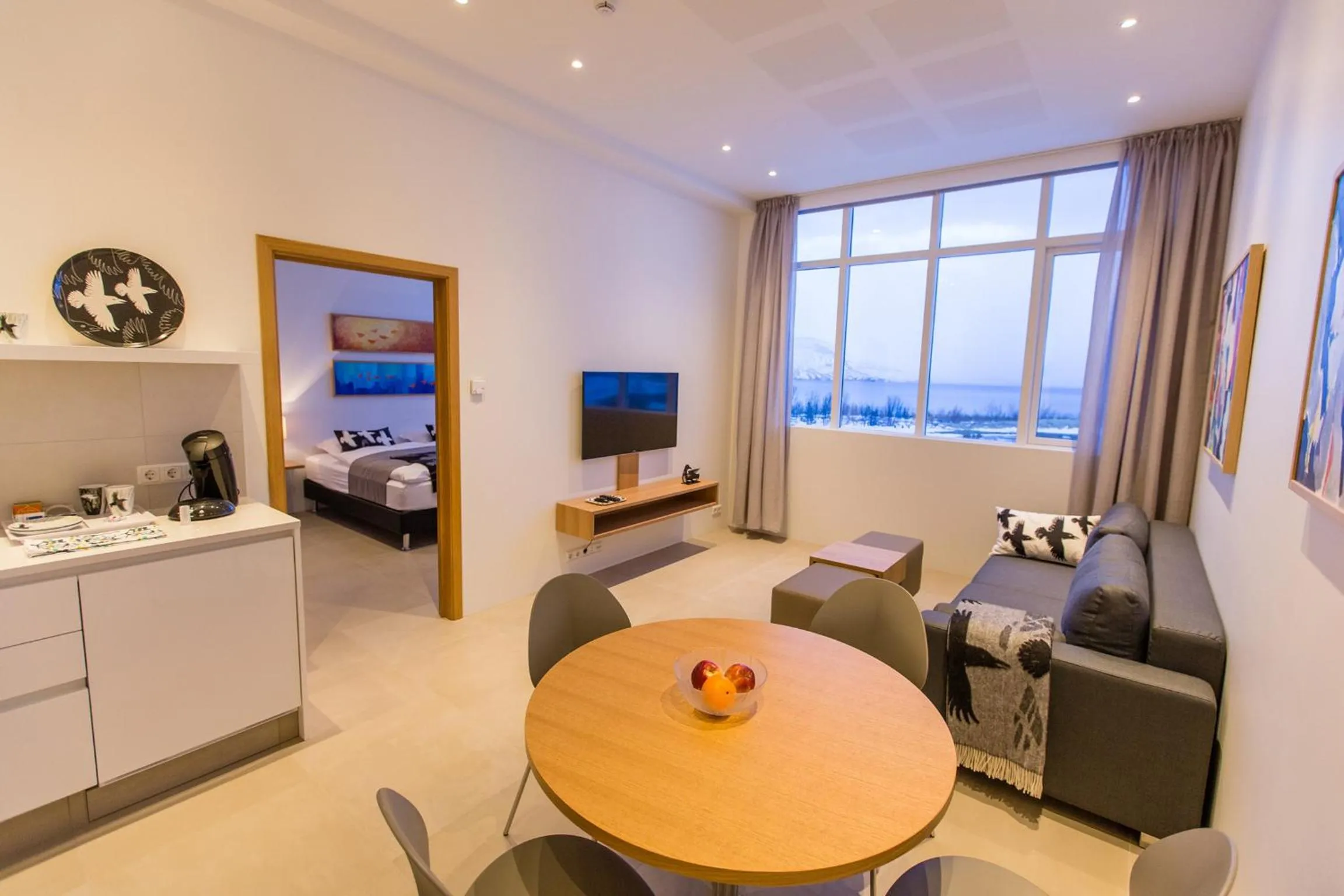 Living room in Apt. Hotel Hjalteyri