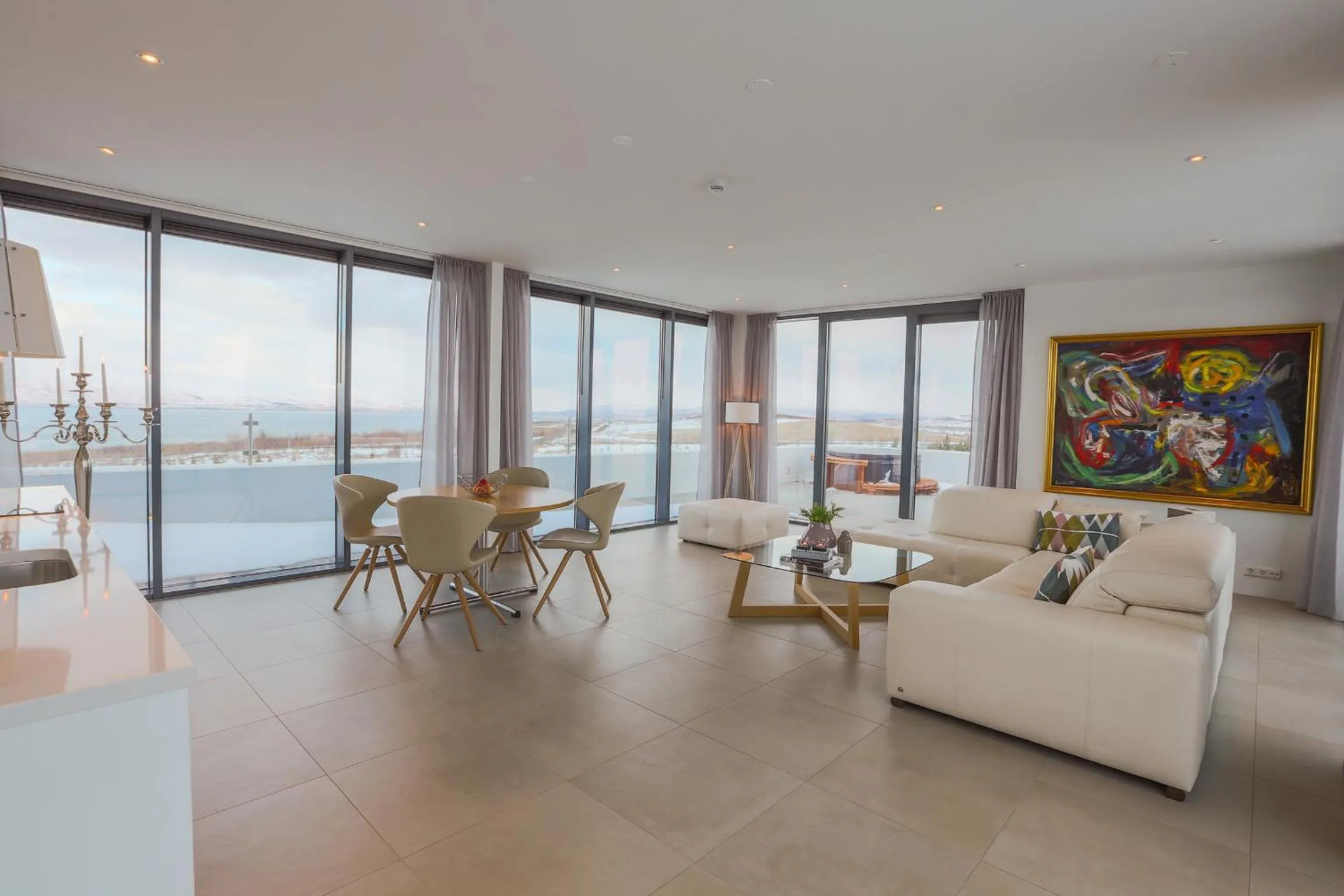 Living room in Apt. Hotel Hjalteyri