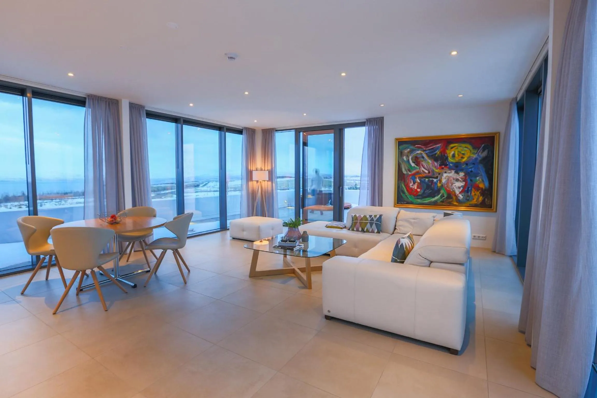 Living room in Apt. Hotel Hjalteyri