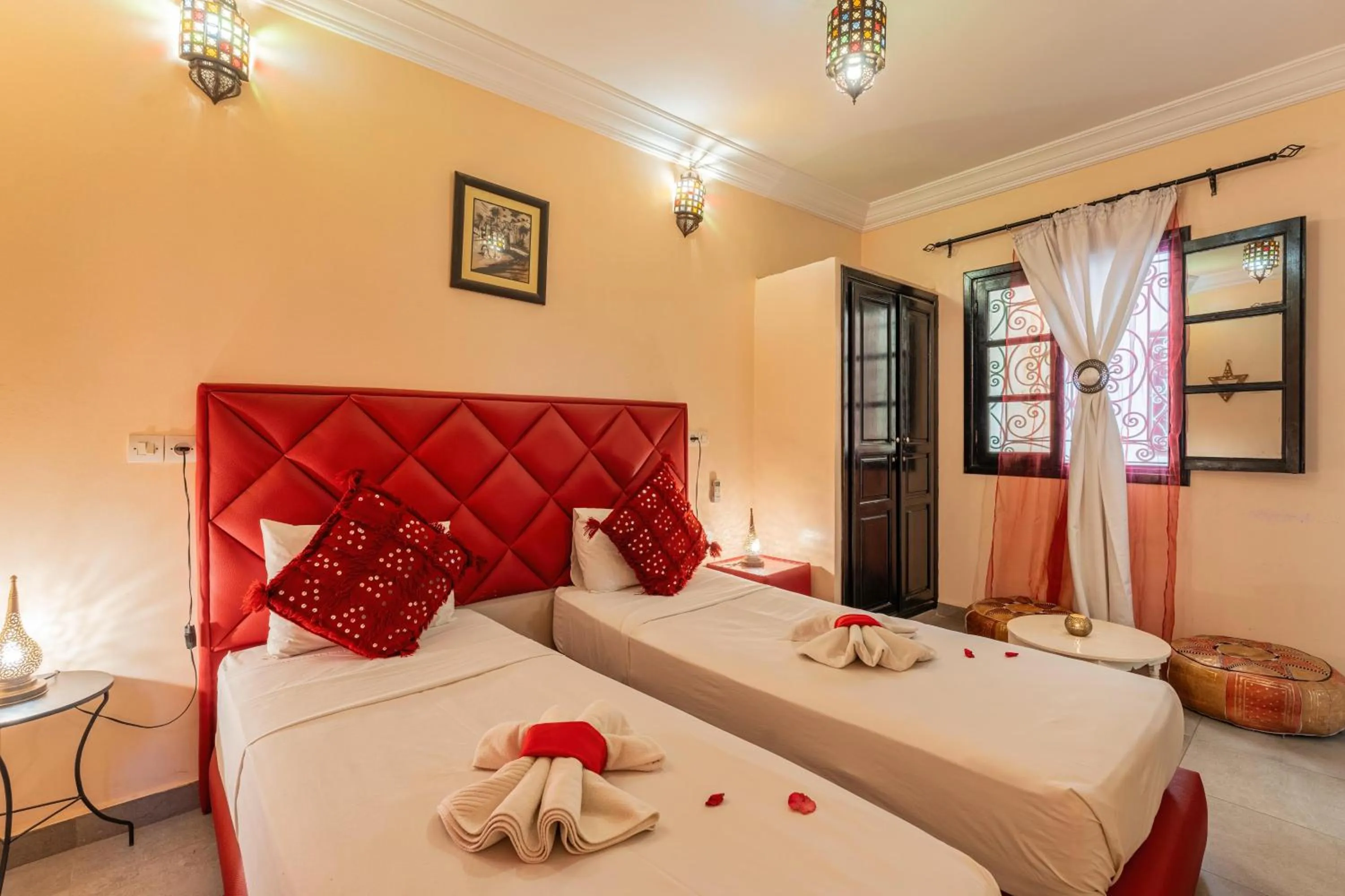 Bed in Riad Dar Benbrahim