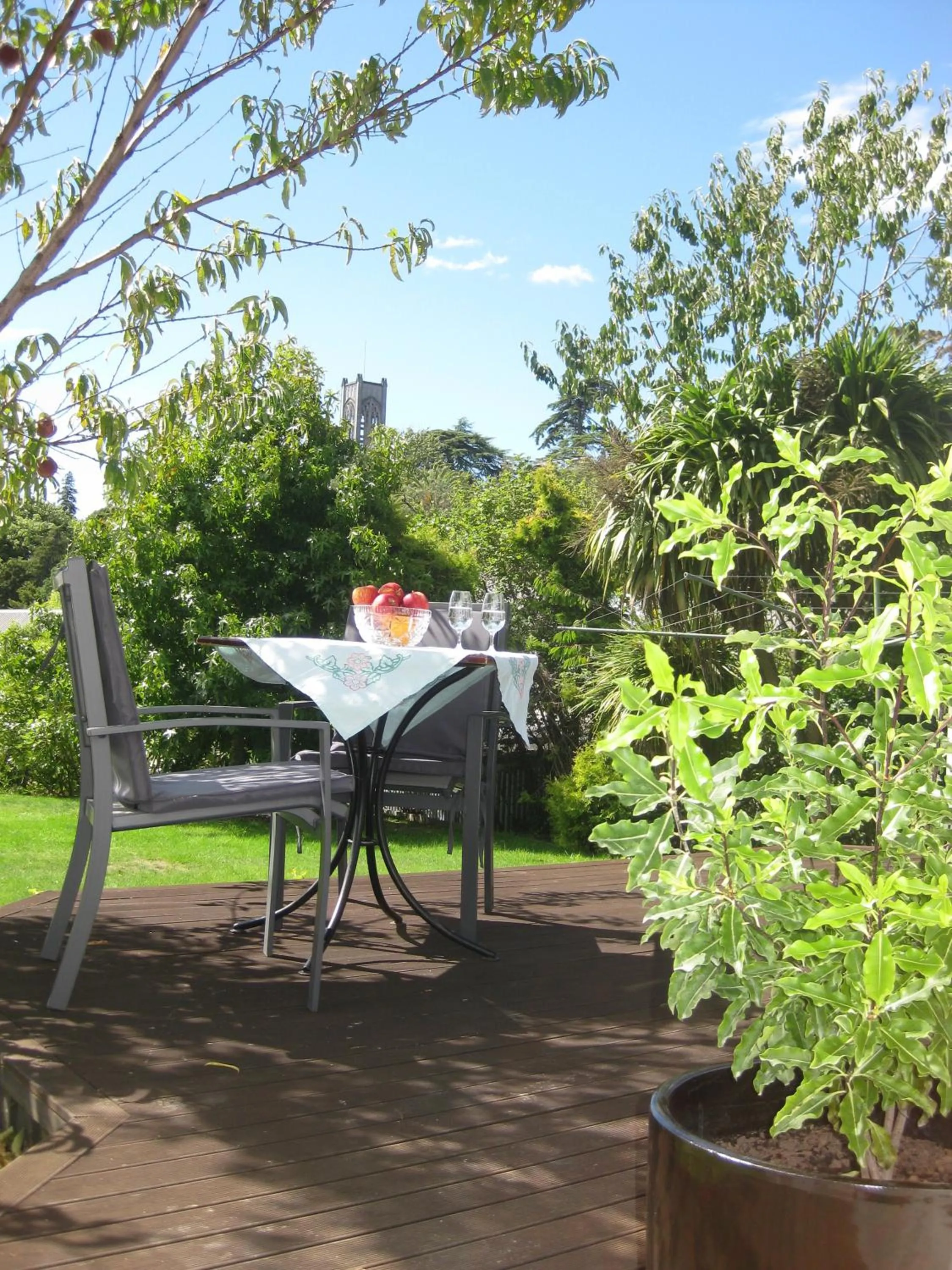 Patio in Ah House City B&B Nelson