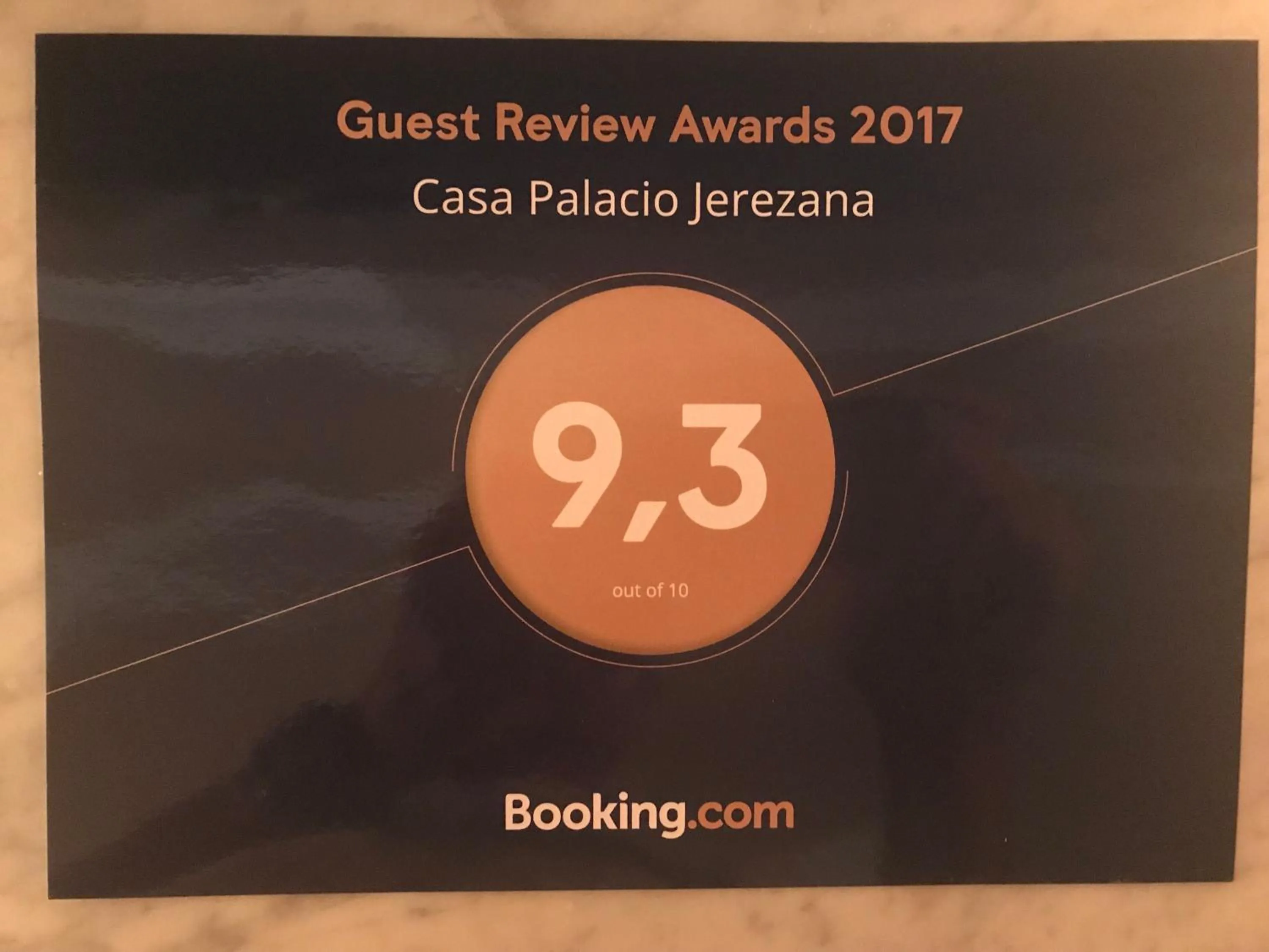 Certificate/Award in Casa Palacio Jerezana