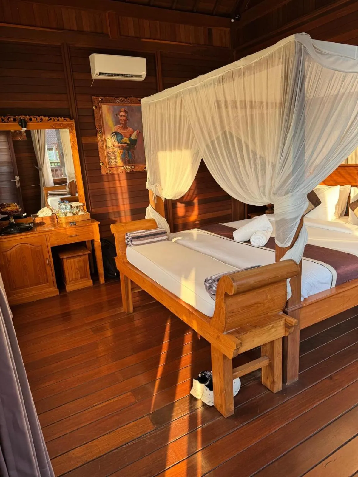 Bed in Beji Ayu Villas Sidemen