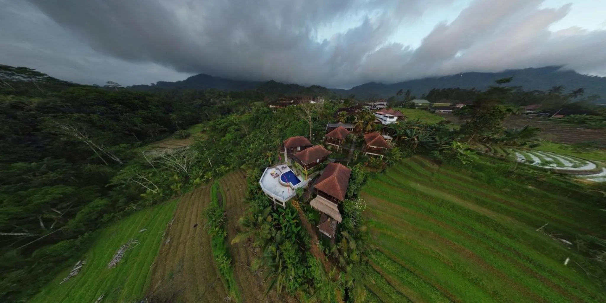 Bird's eye view in Beji Ayu Villas Sidemen