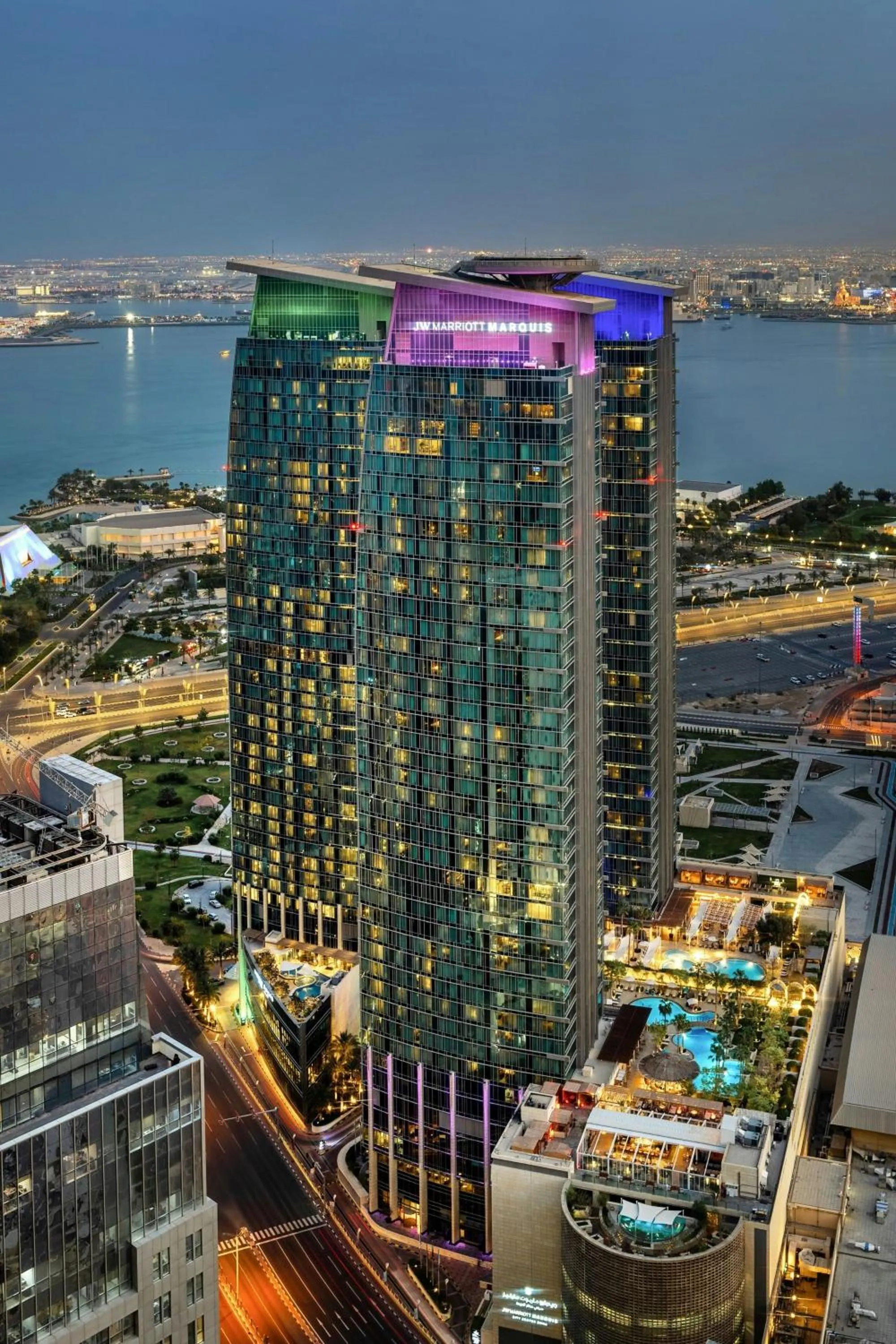 Property building in JW Marriott Marquis City Center Doha