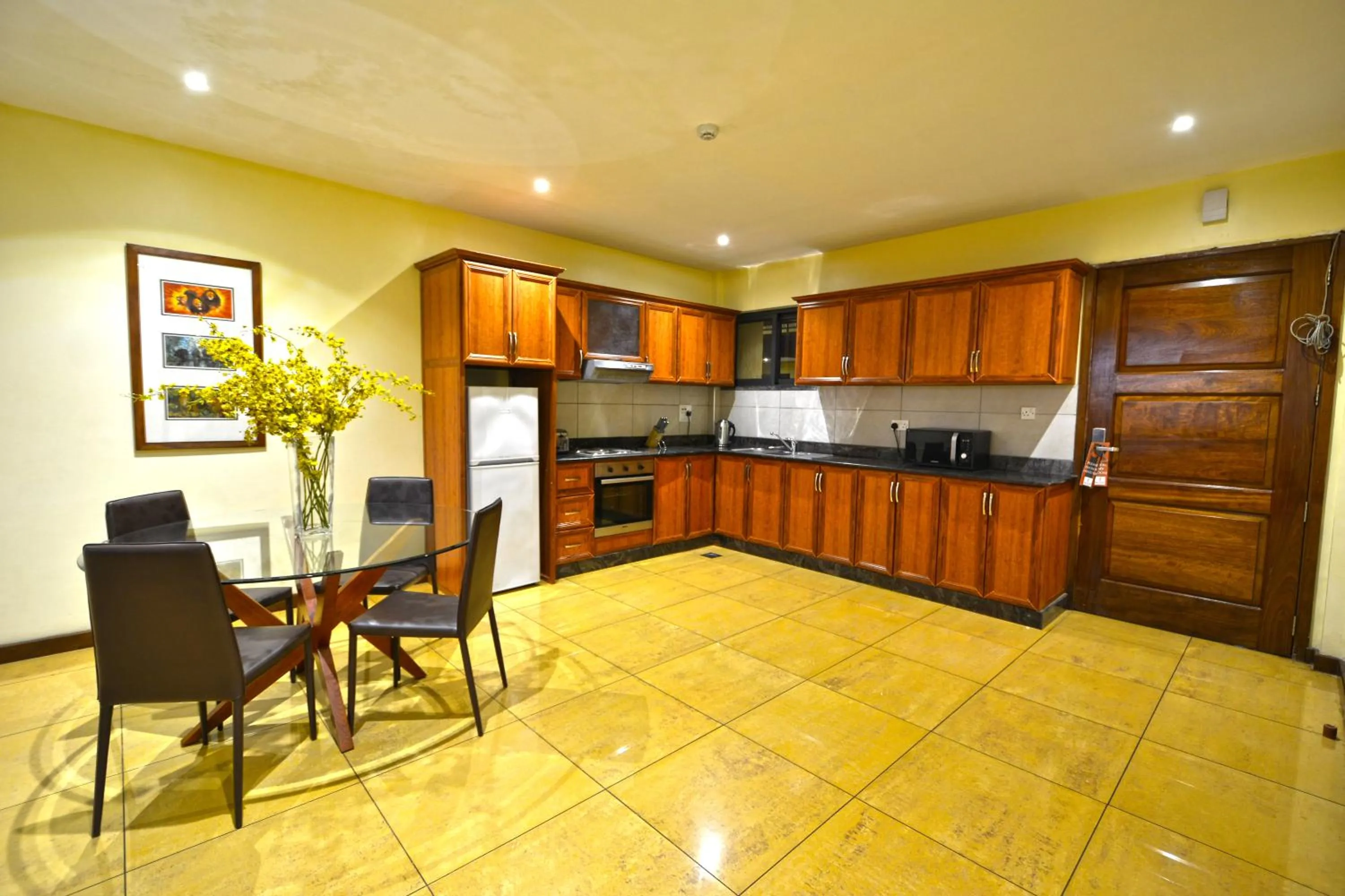 Kitchen or kitchenette in Bukoto Heights Apartments