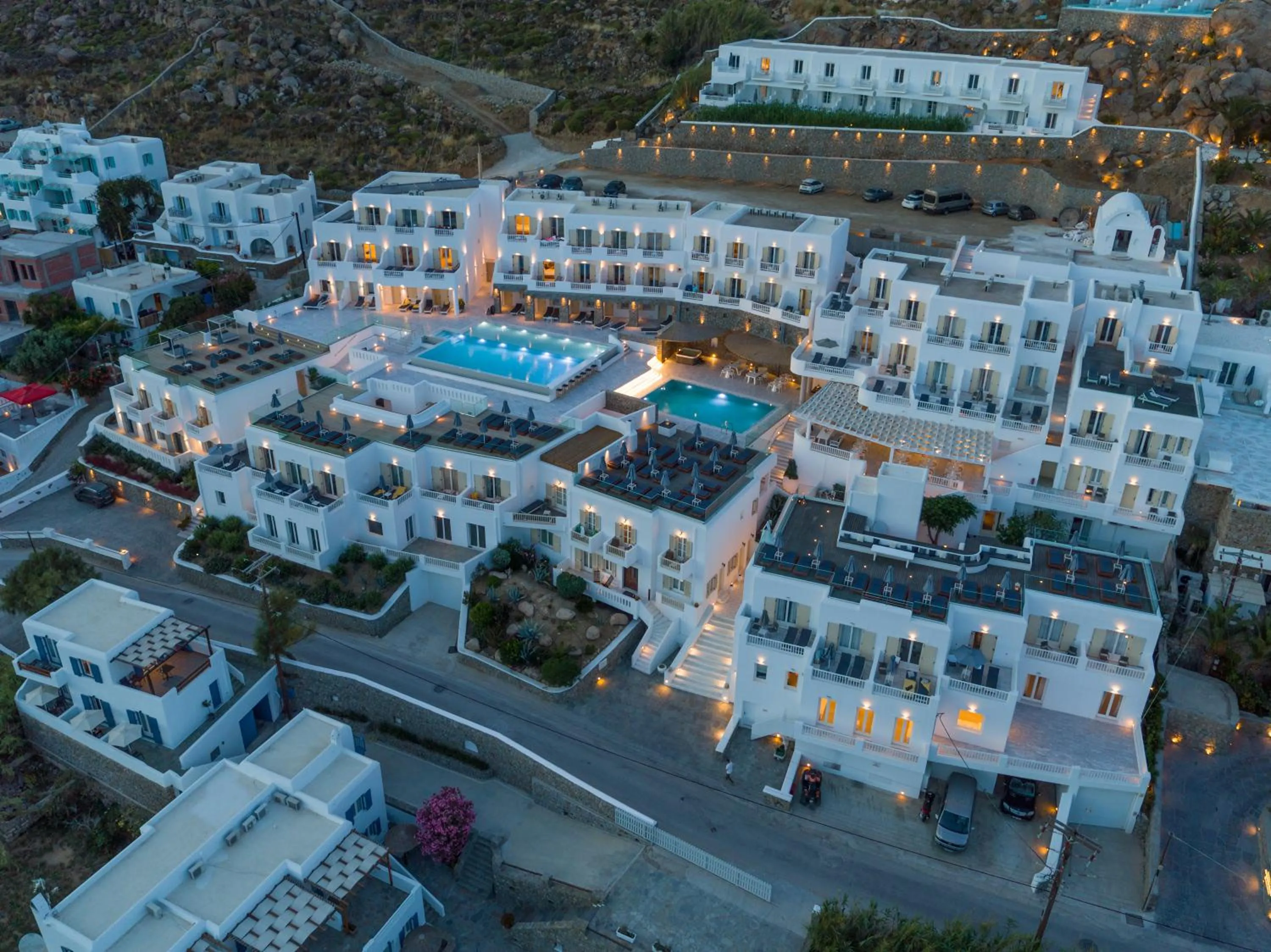 Property building in The George Hotel Mykonos