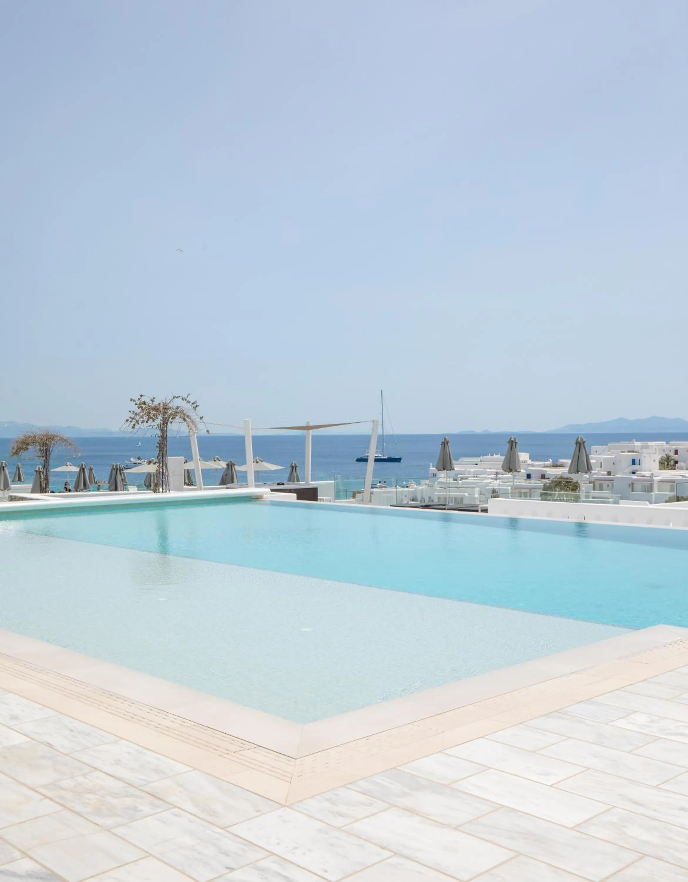 Pool view in The George Hotel Mykonos