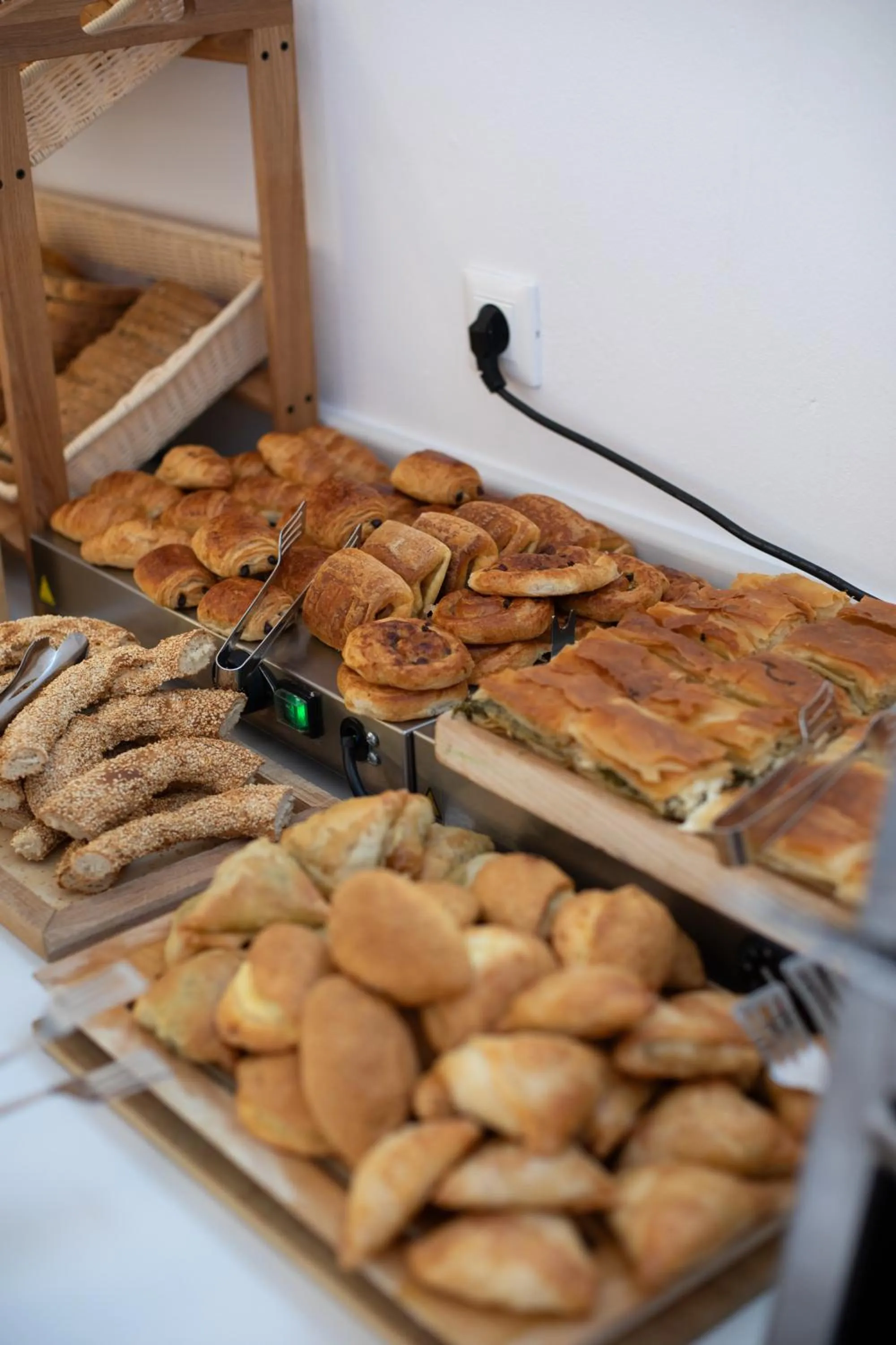 Buffet breakfast in The George Hotel Mykonos