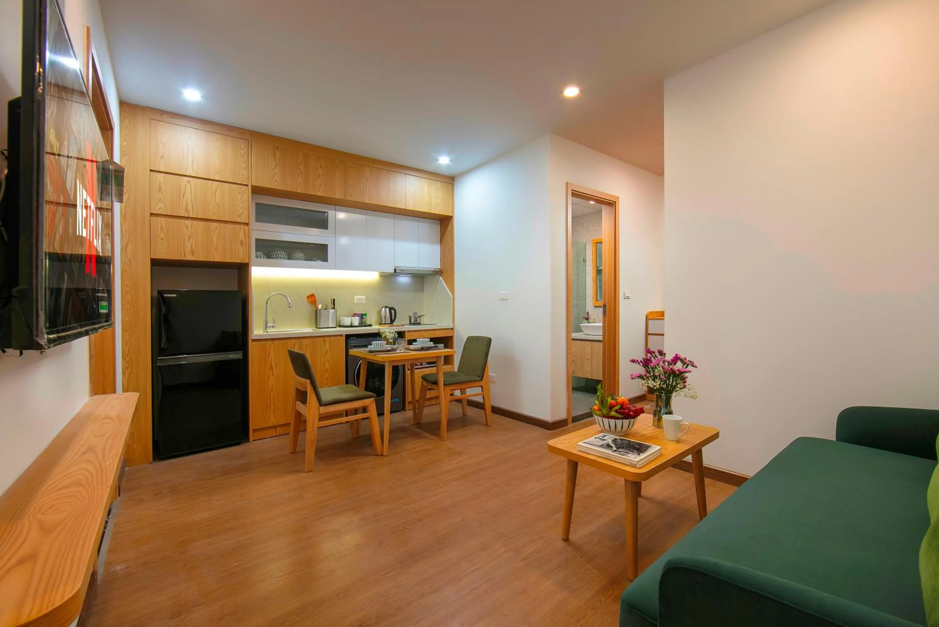 Kitchen or kitchenette in Westlake Pearl Apartment - Hotel & Pearl Spa